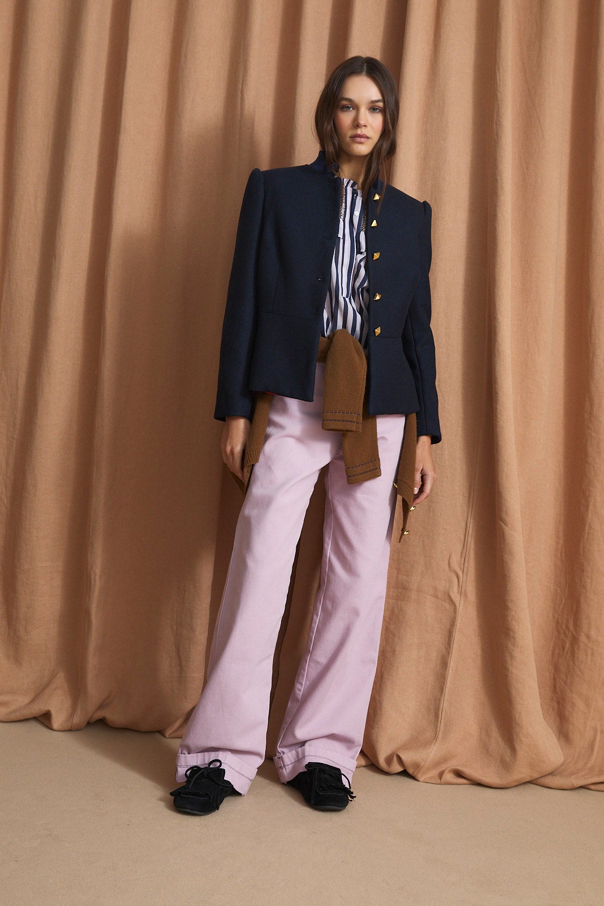 HARVARD DIAGONAL NAVY JACKET