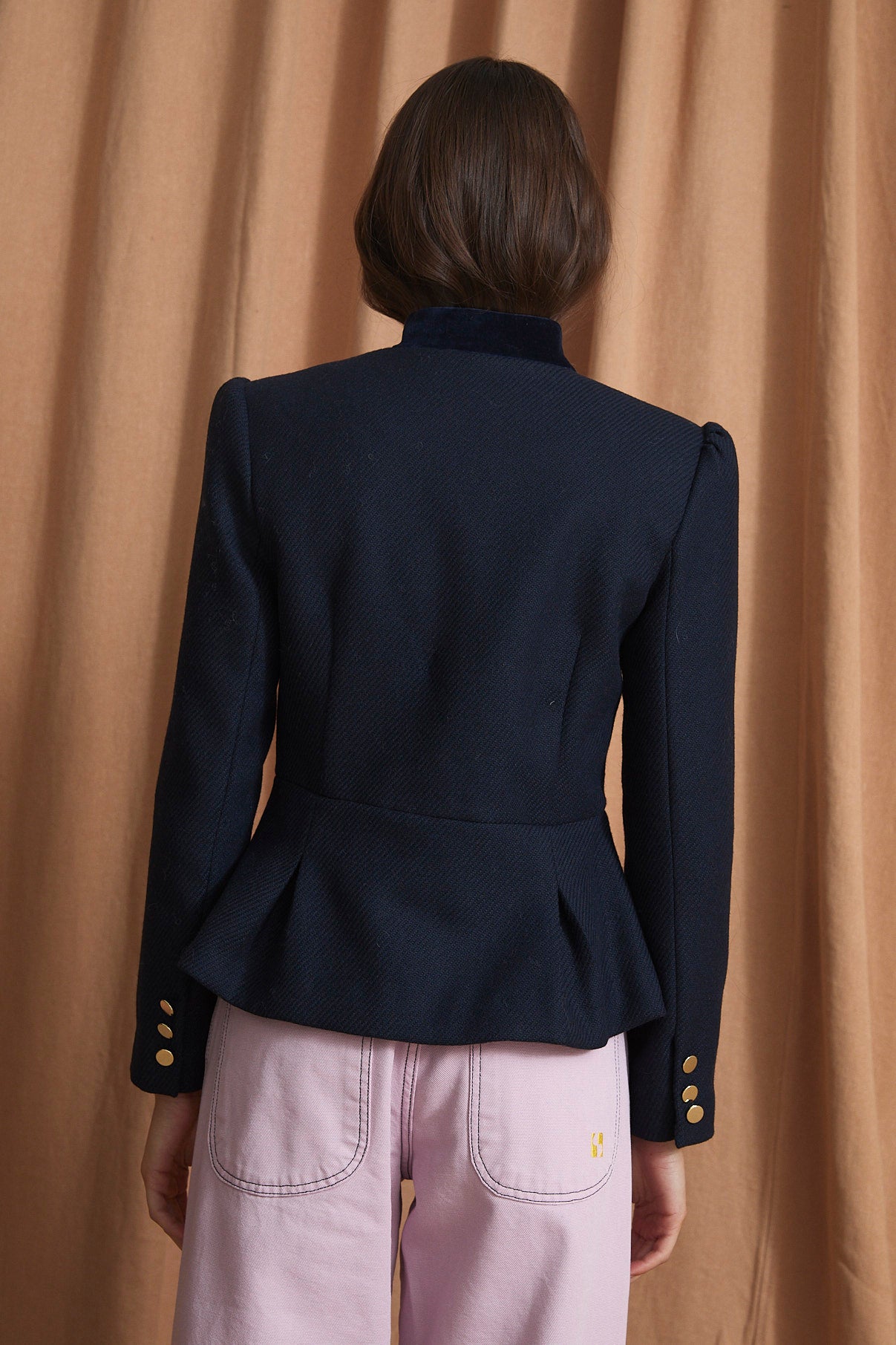 HARVARD DIAGONAL NAVY JACKET