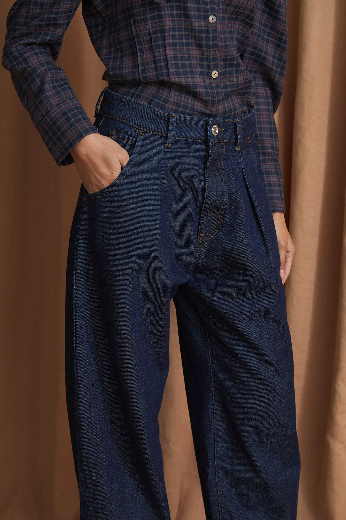 JEANS BOYFRIEND DENIM MARINO