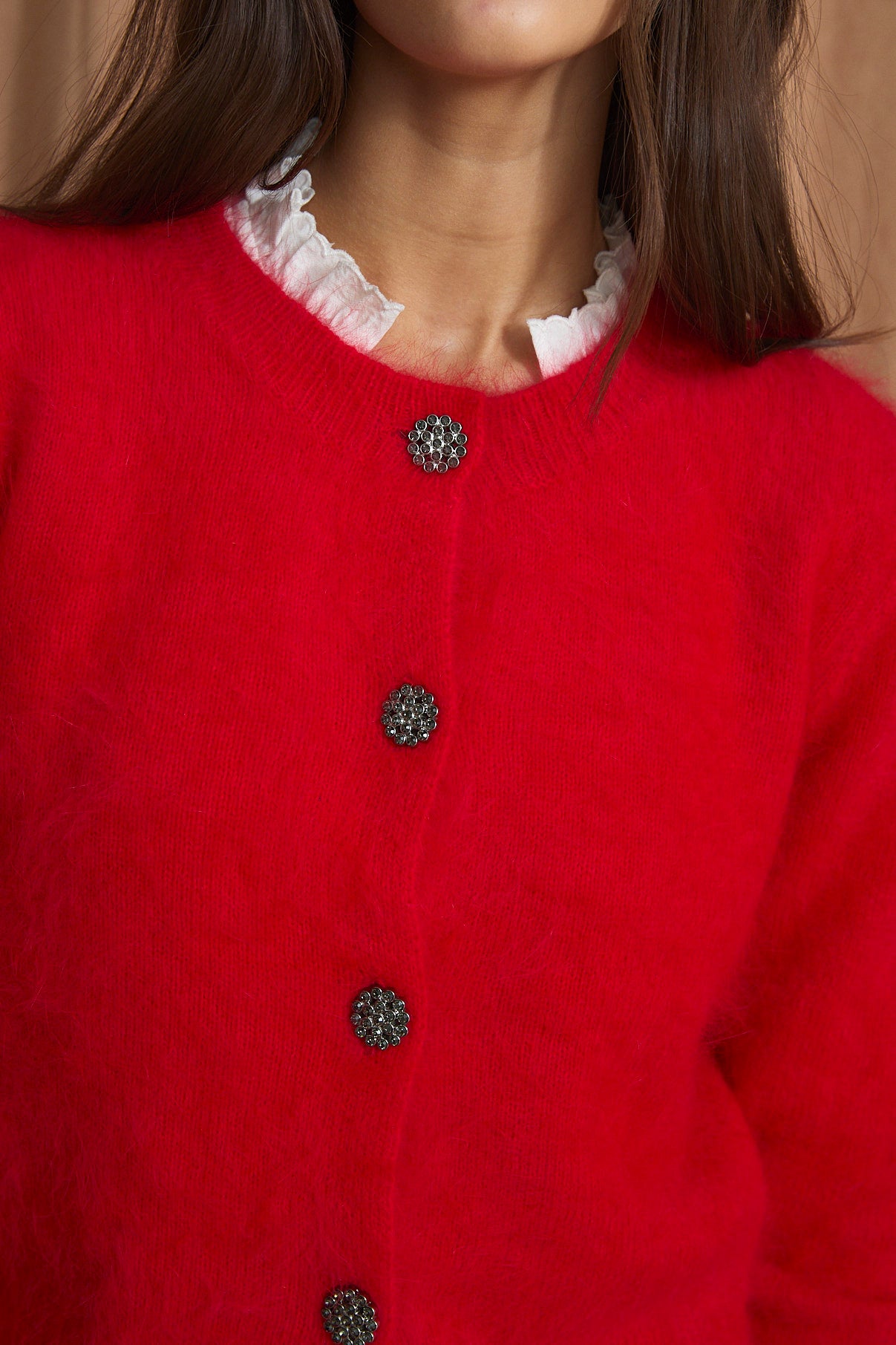 LUISA KNITTED RED JACKET