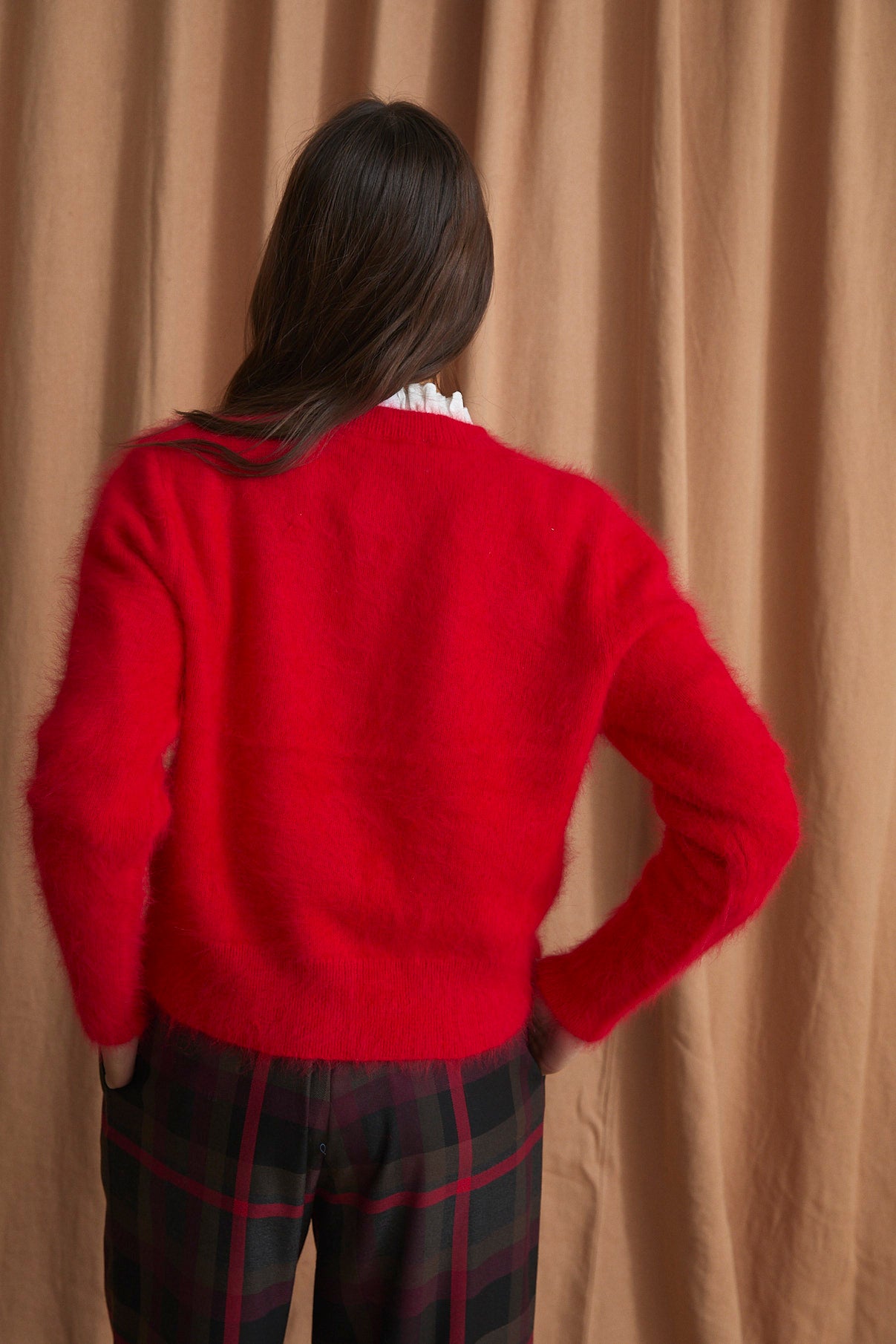 LUISA KNITTED RED JACKET