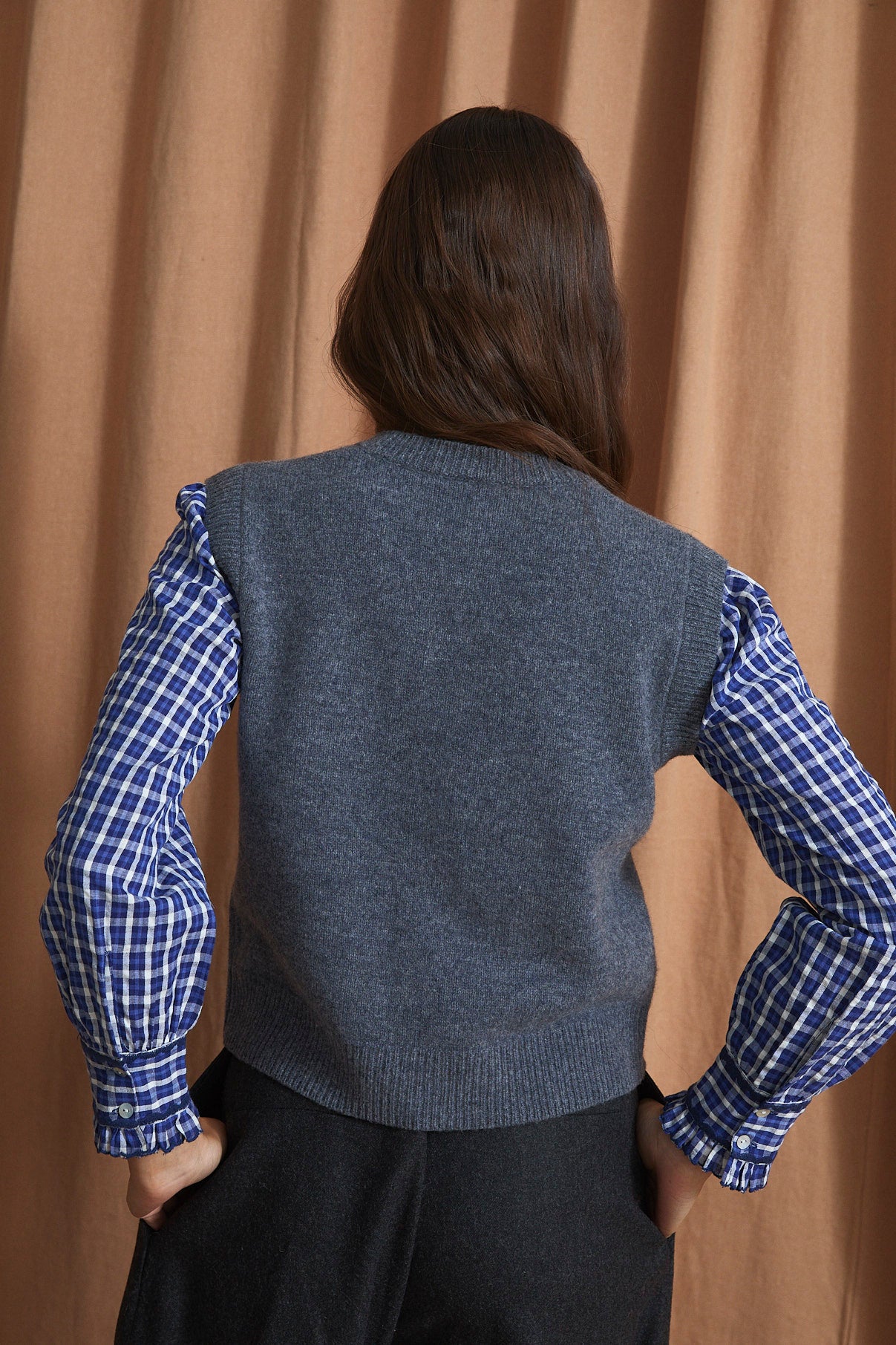 CHALECO BOSTON PUNTO GRIS