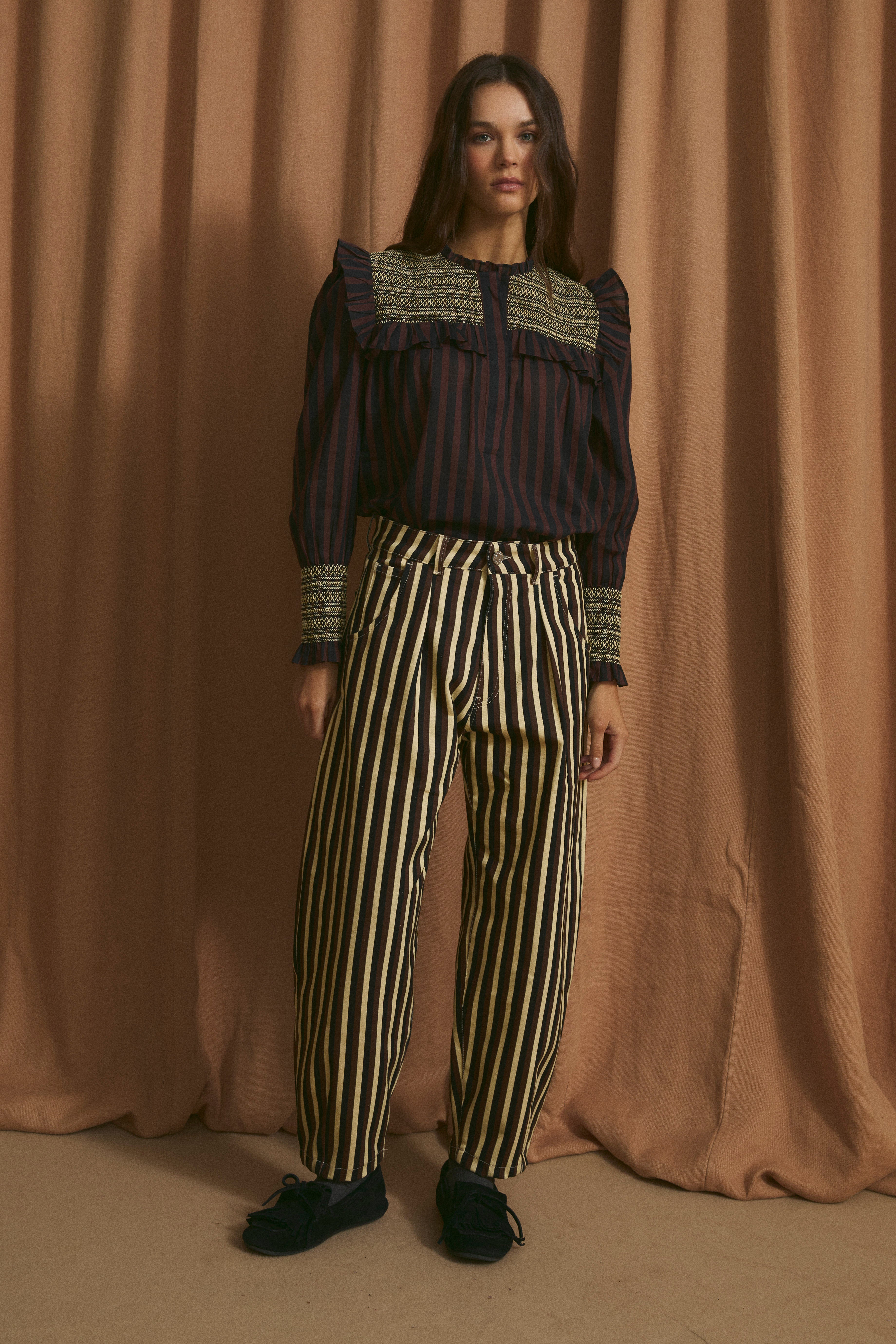 JEANS BOYFRIEND TRIO MARRON