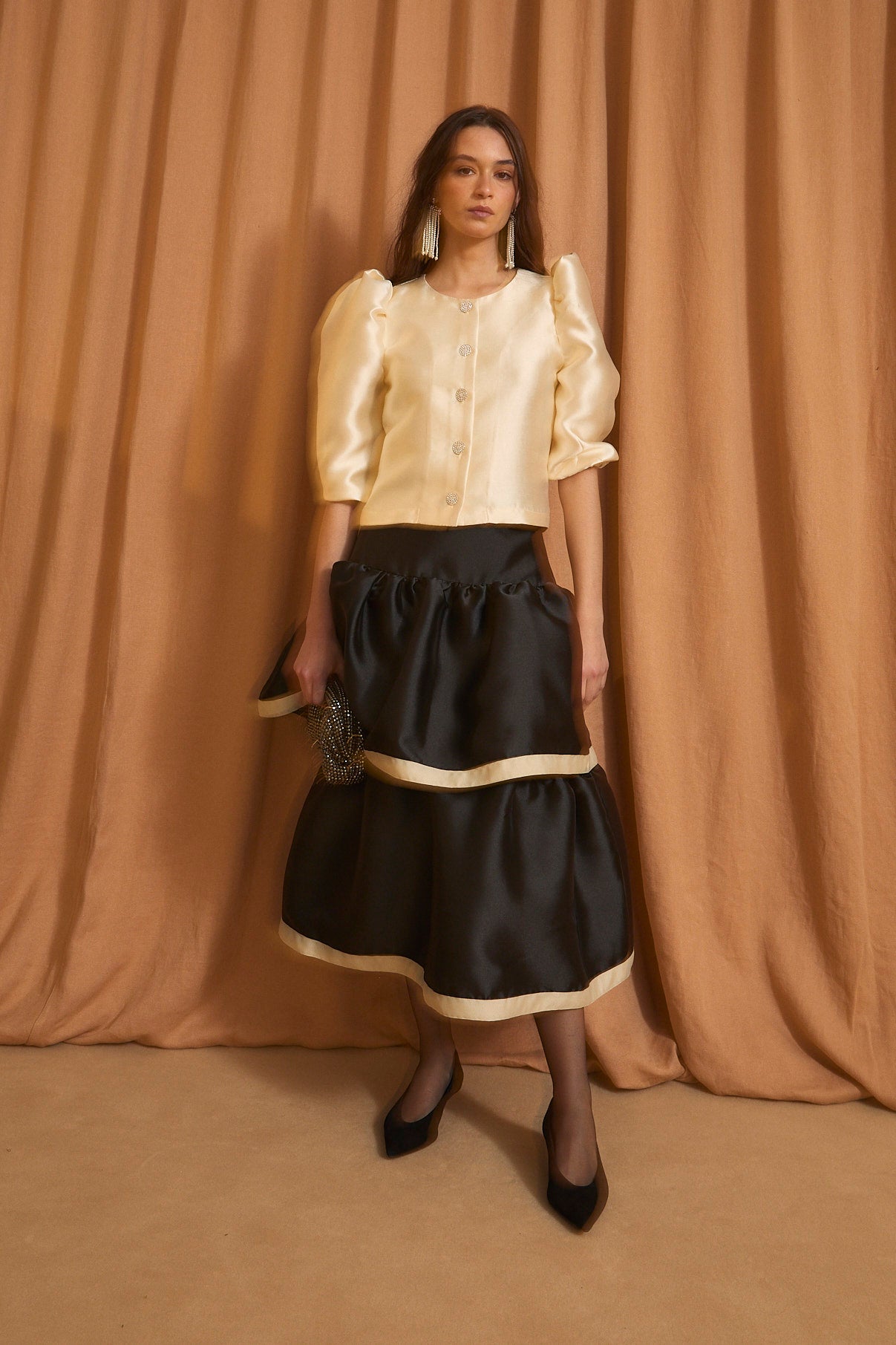 BOLERO DUPION BLACK SKIRT