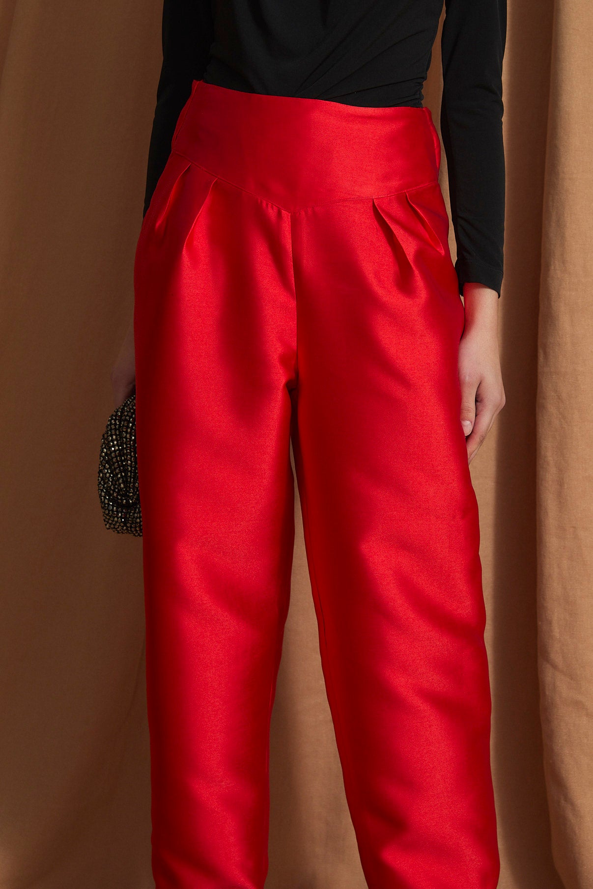 MARTA DUPION RED TROUSERS