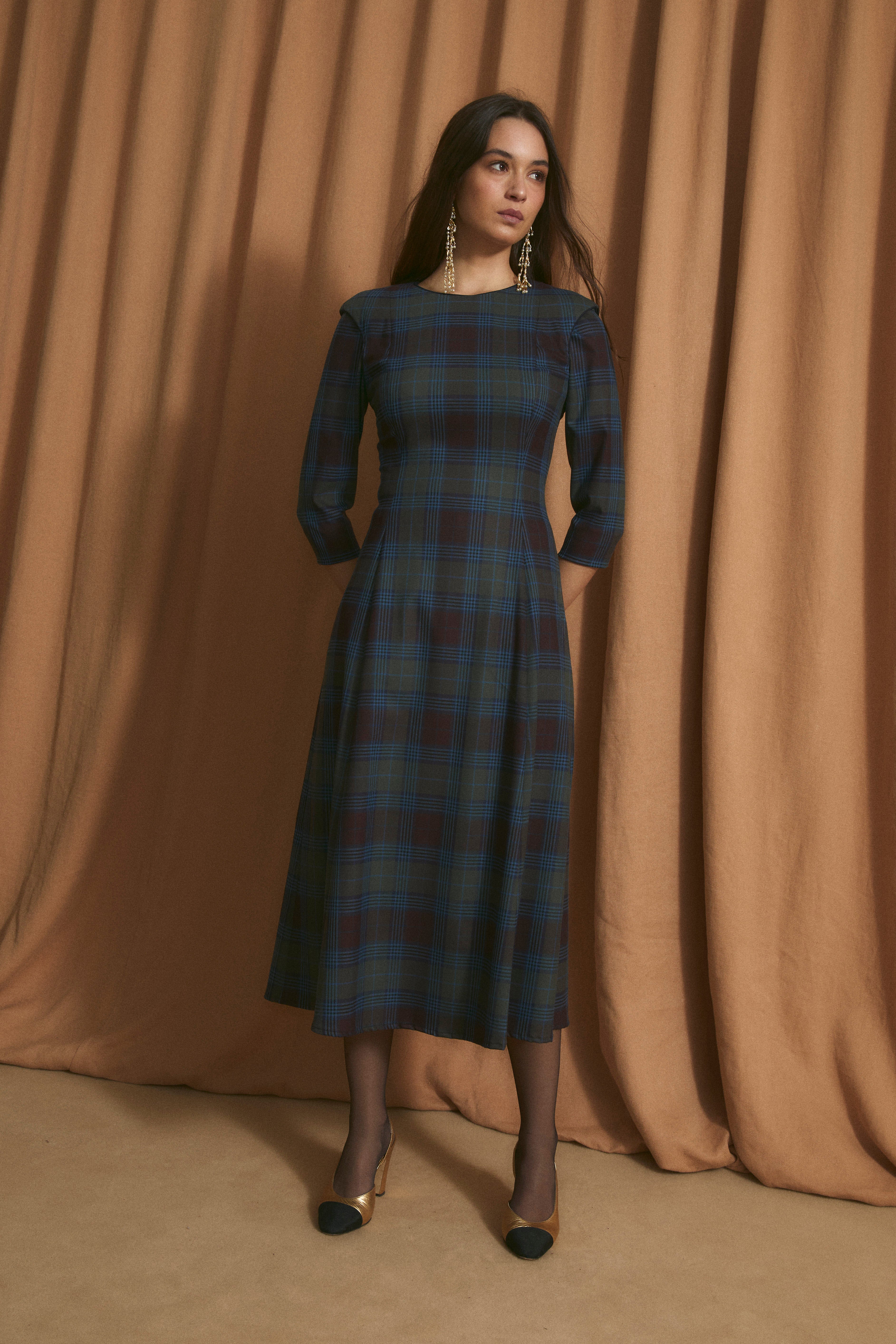 AMANDA SUSEX BLUE DRESS