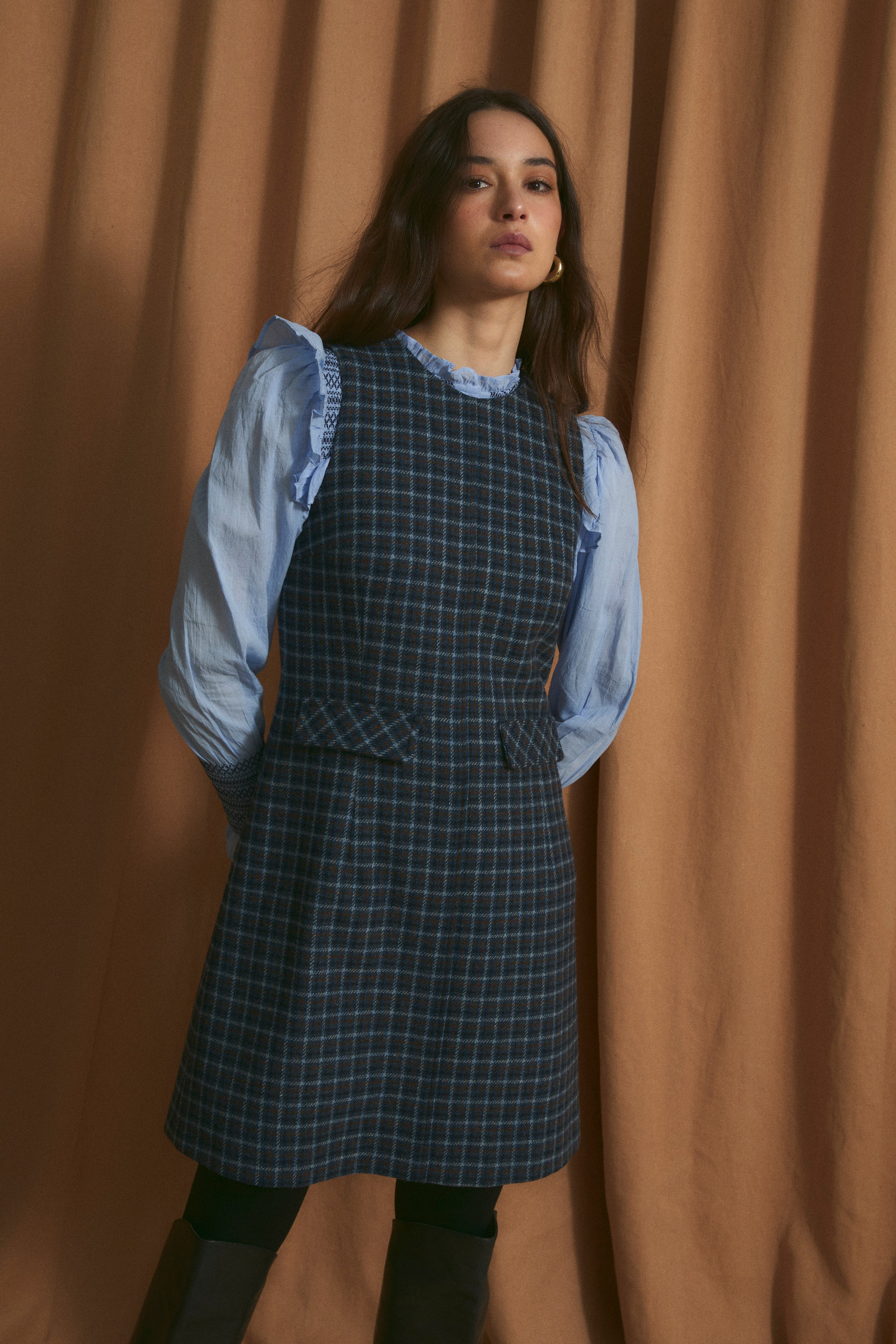 TWIGGY ENGLAND BLUE DRESS