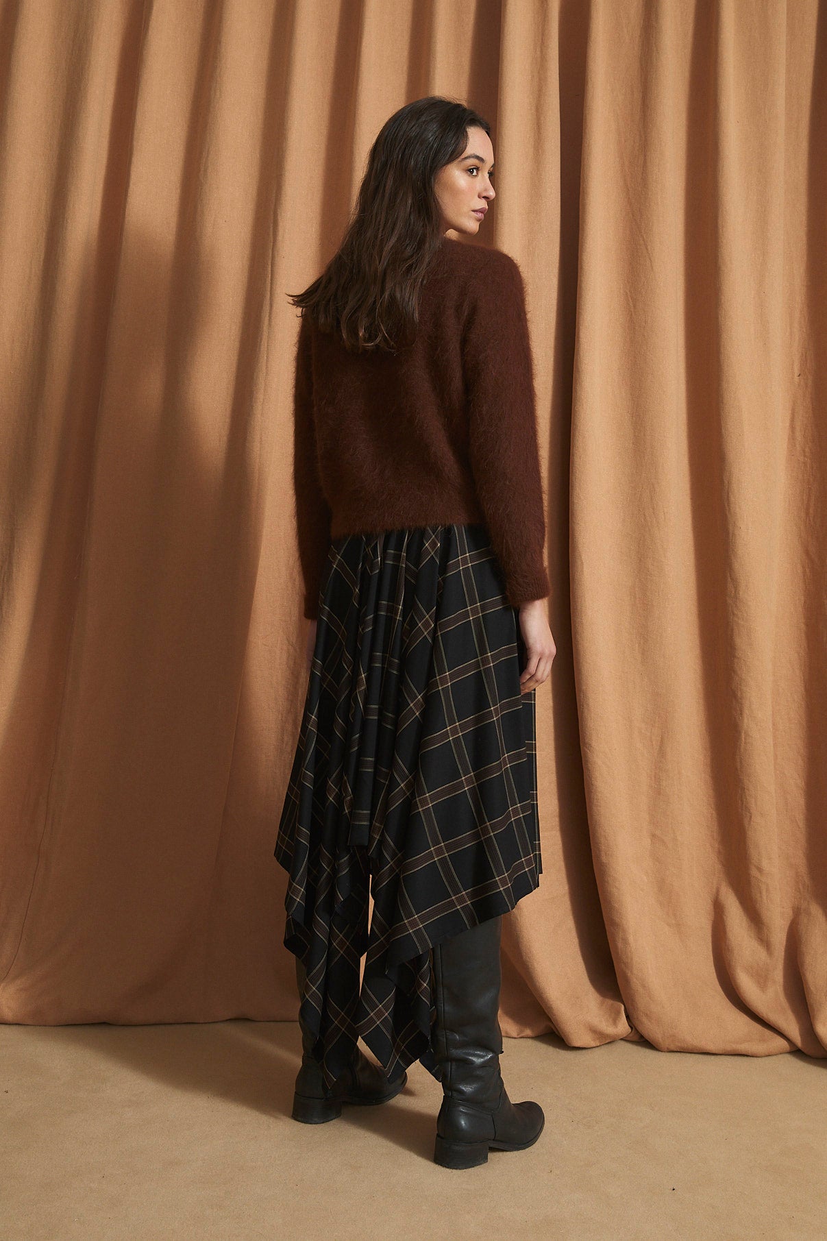 PAÑUELO BERLIN BROWN SKIRT