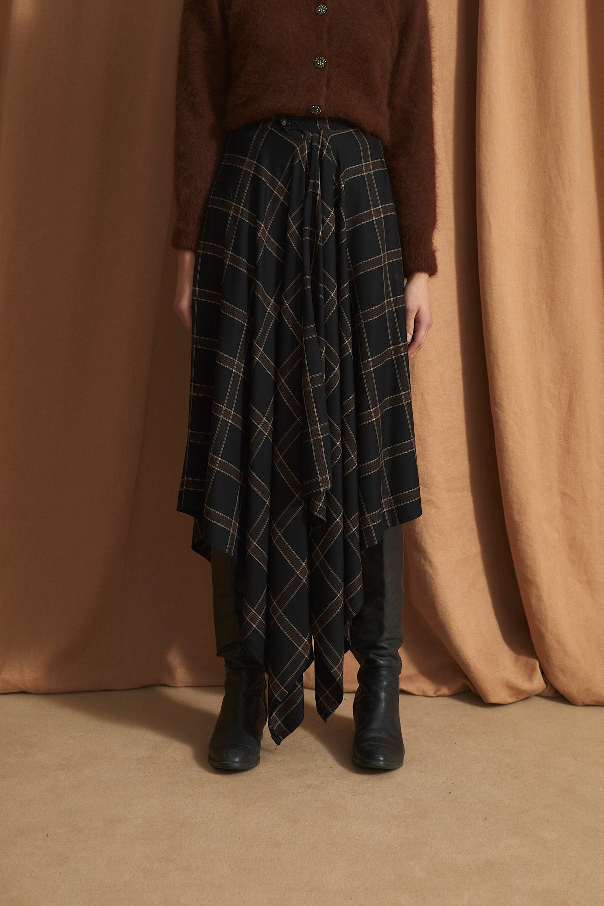 PAÑUELO BERLIN BROWN SKIRT