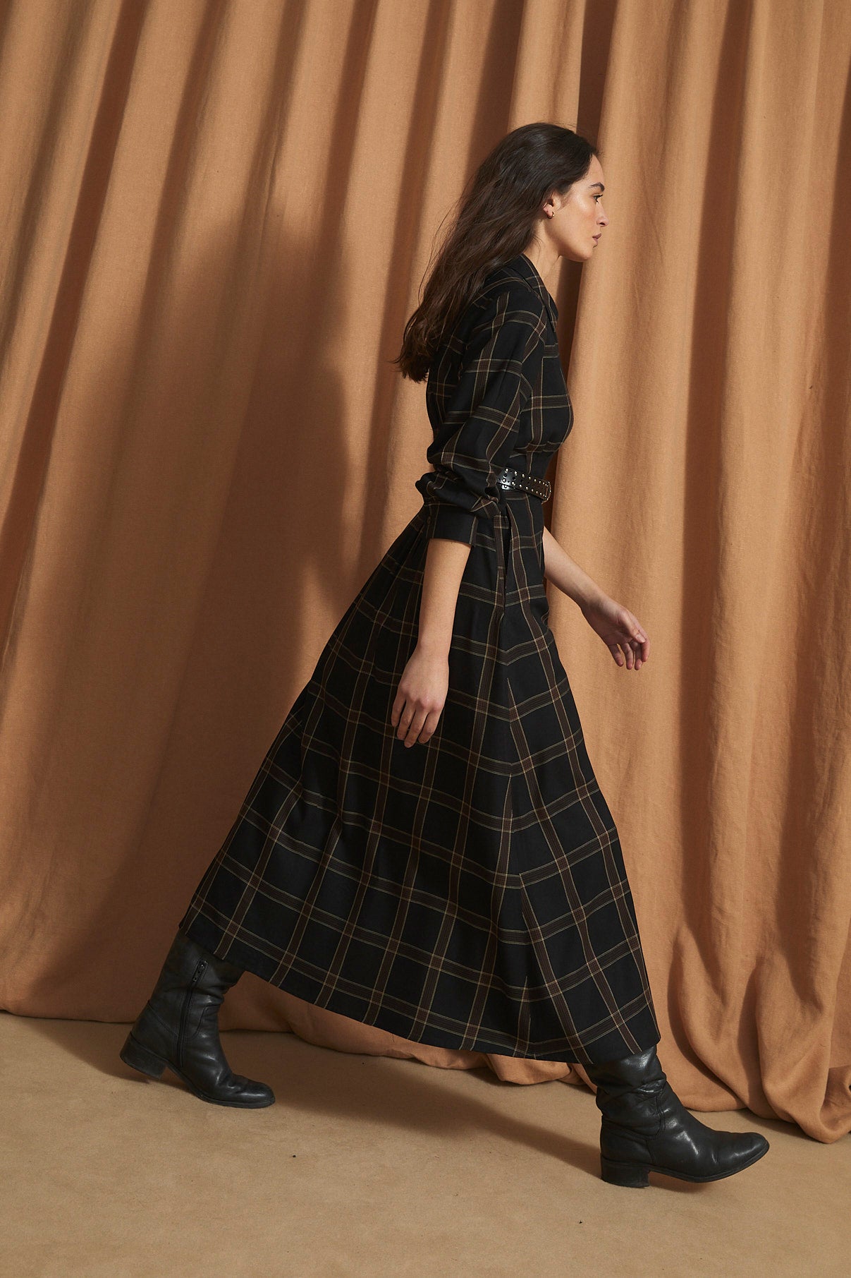 VESTIDO CUCA BERLIN MARRON