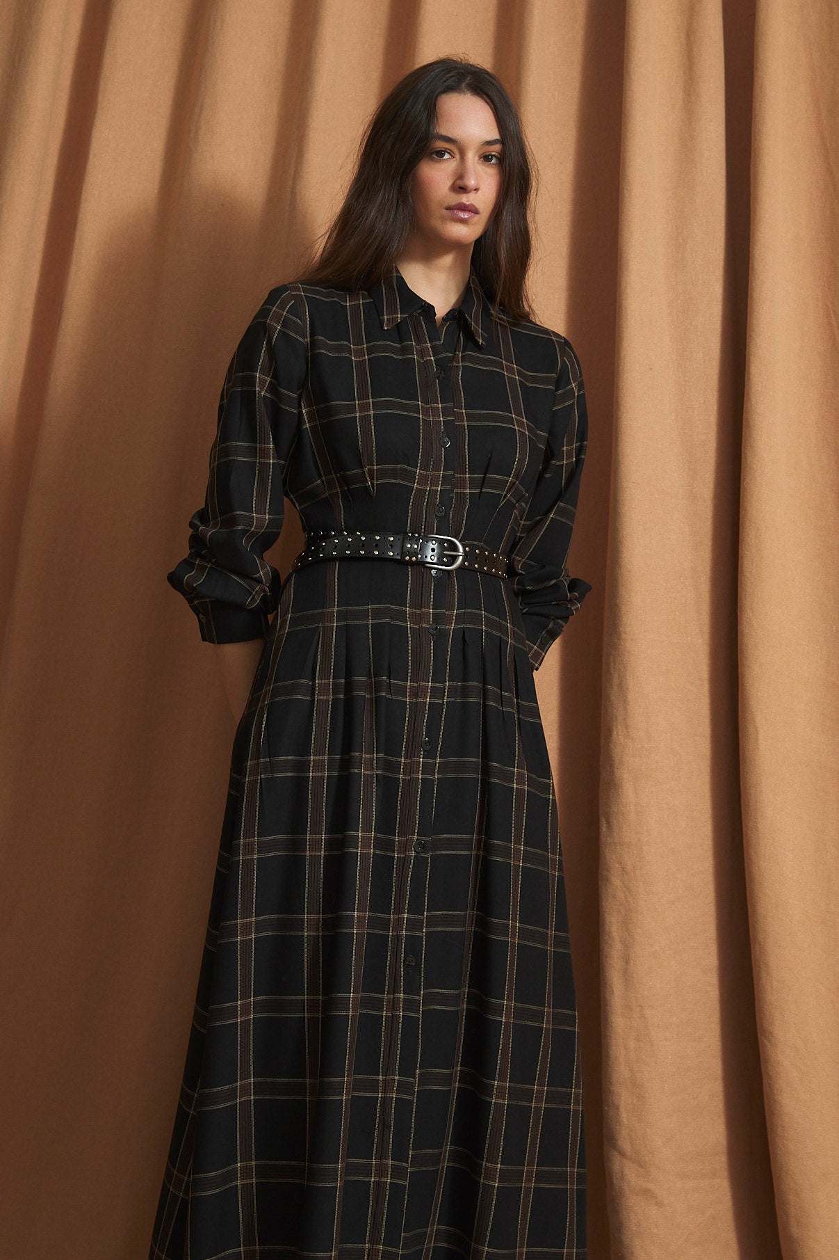 VESTIDO CUCA BERLIN MARRON