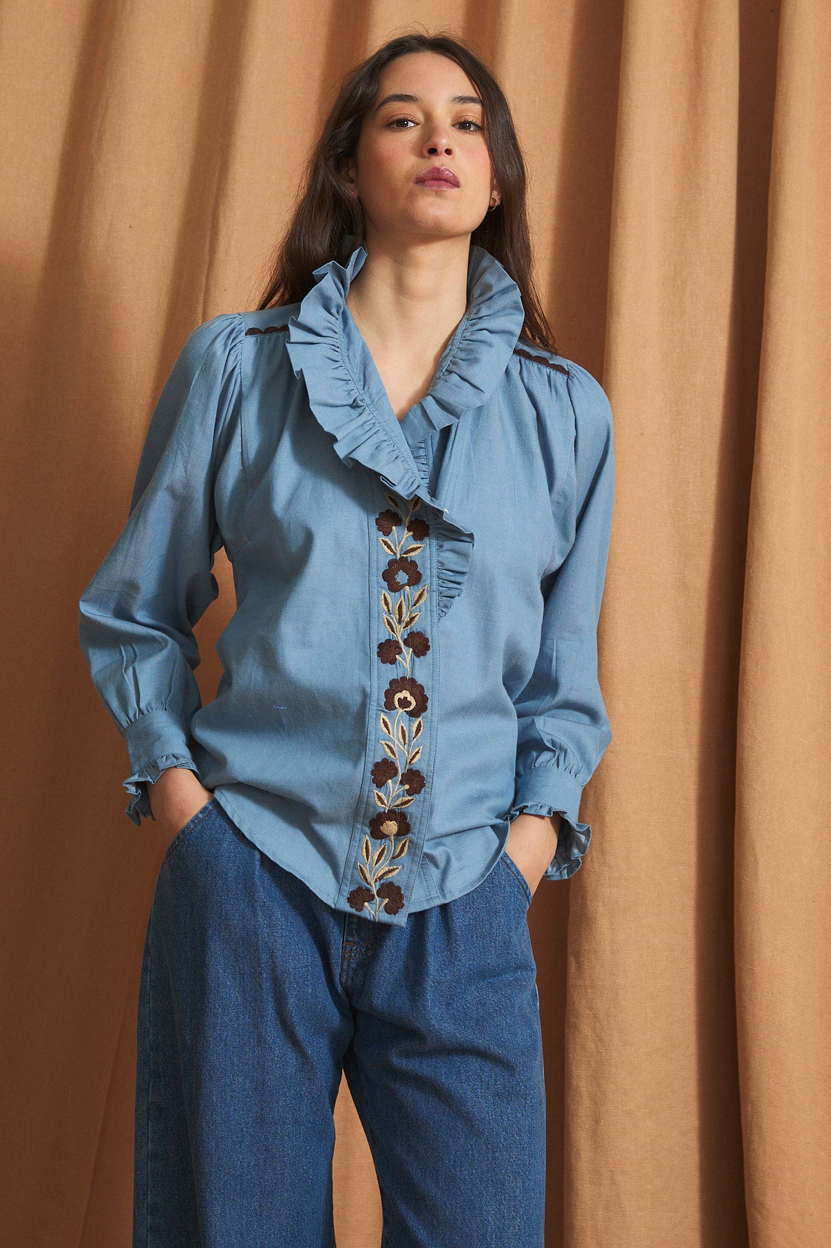 BLUSA MABEL DENIM AZUL