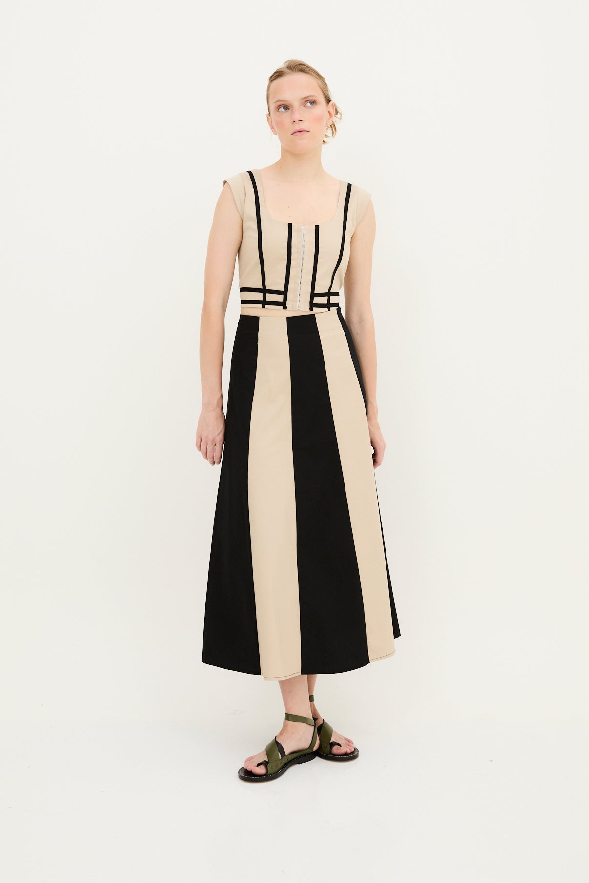 CINTAS COTTON BEIGE SKIRT