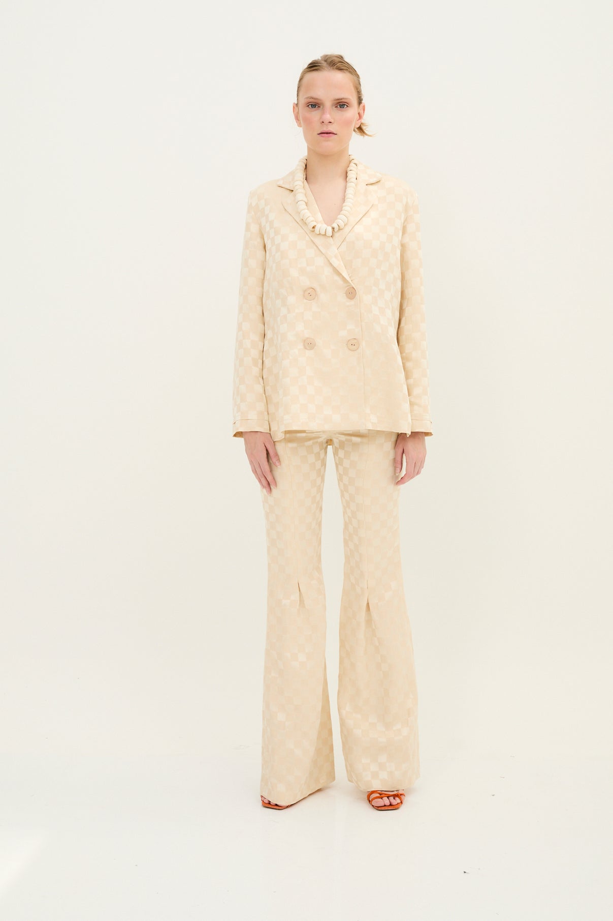 PANTALON PLIEGUE DAMA CRÈME