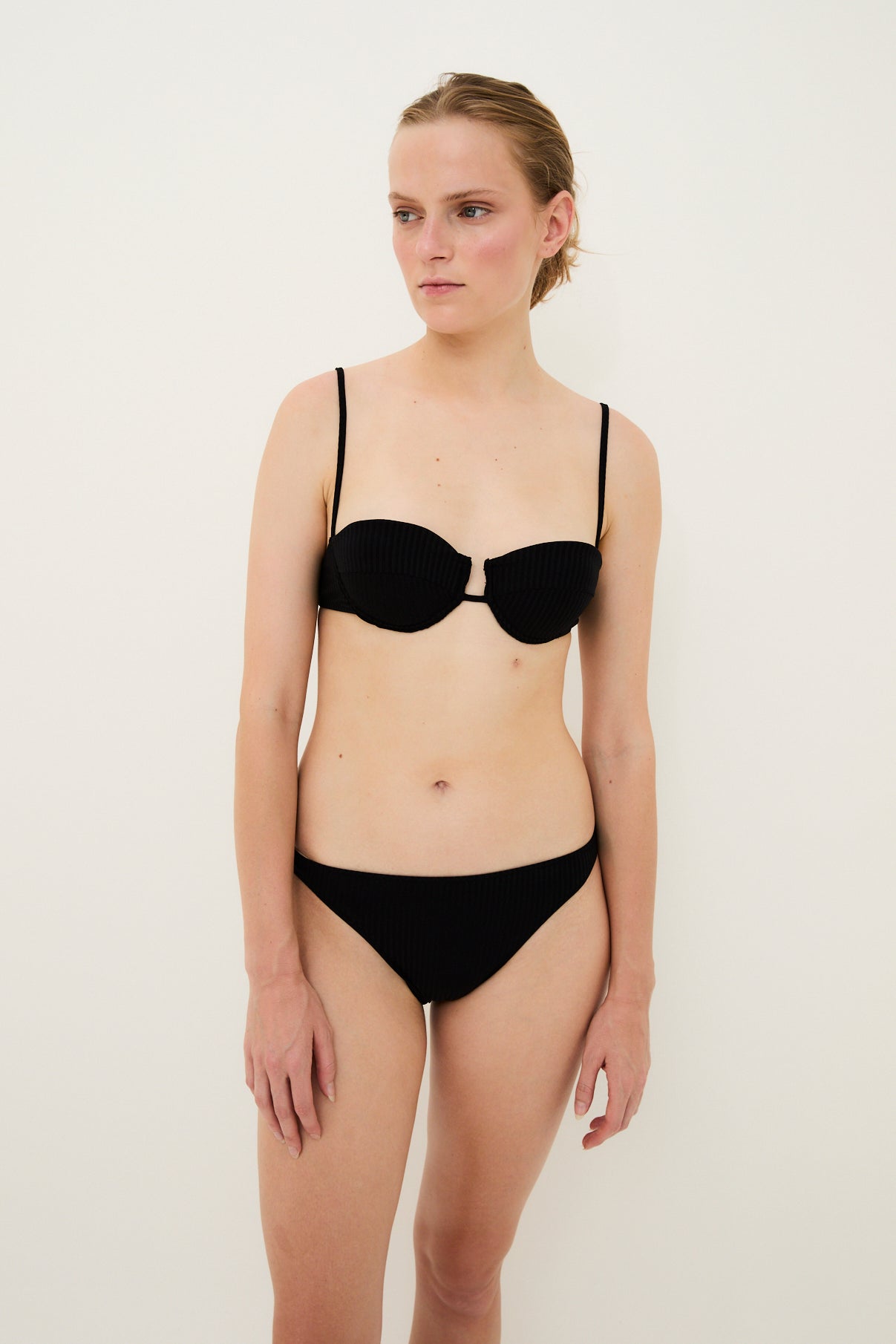 TOP TROPEZ PIQUE NEGRO