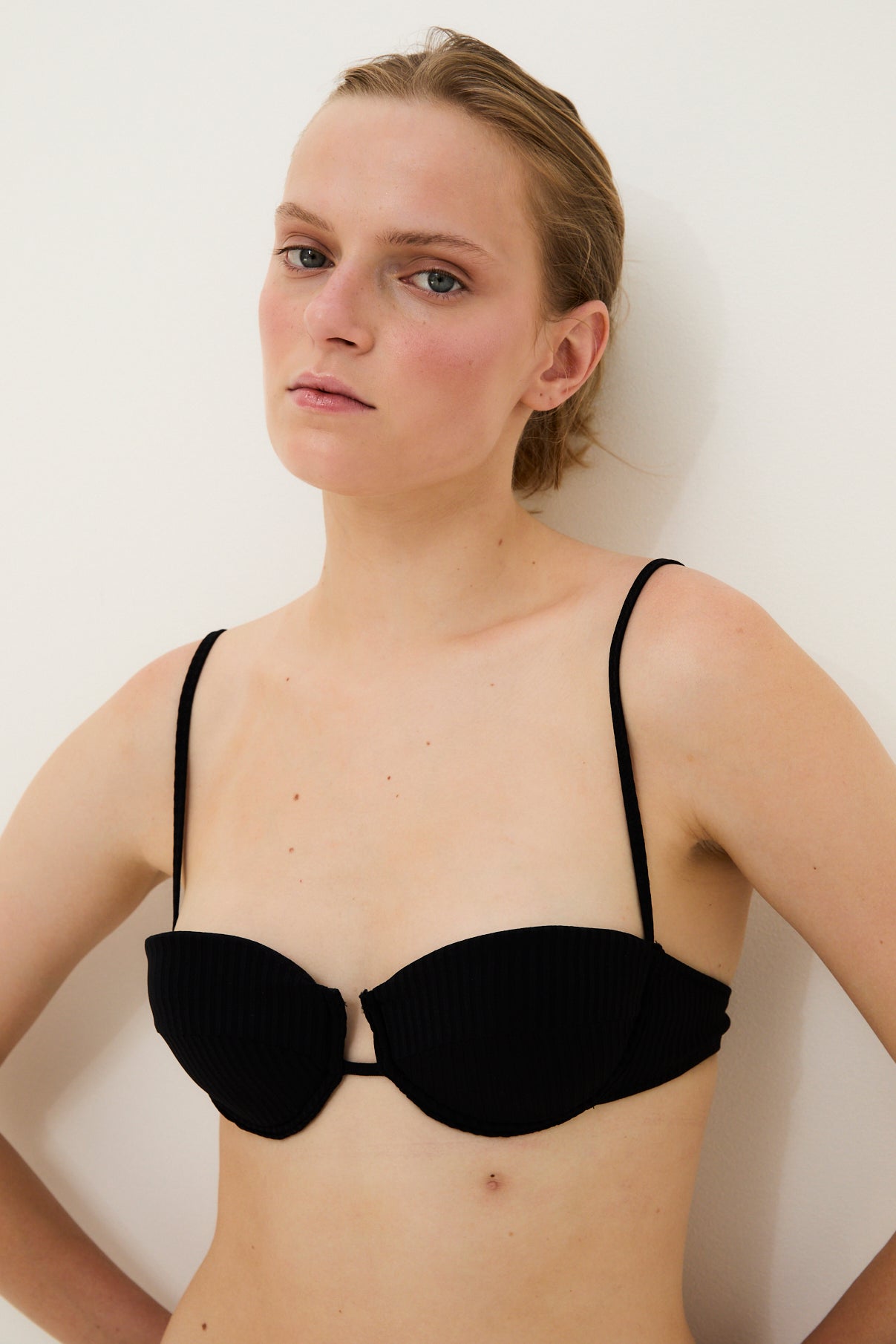 TOP TROPEZ PIQUE NEGRO