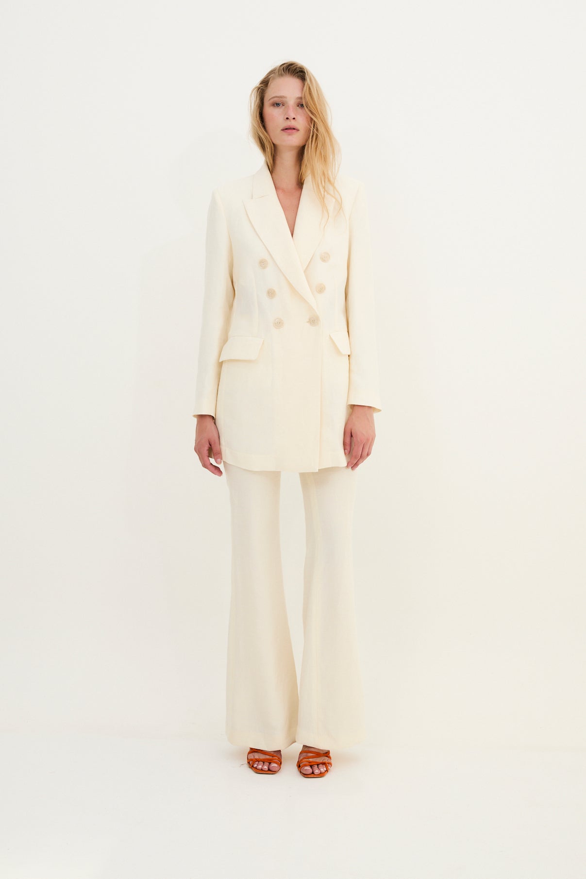 CHAQUETA CRUZADA JADE CRUDO