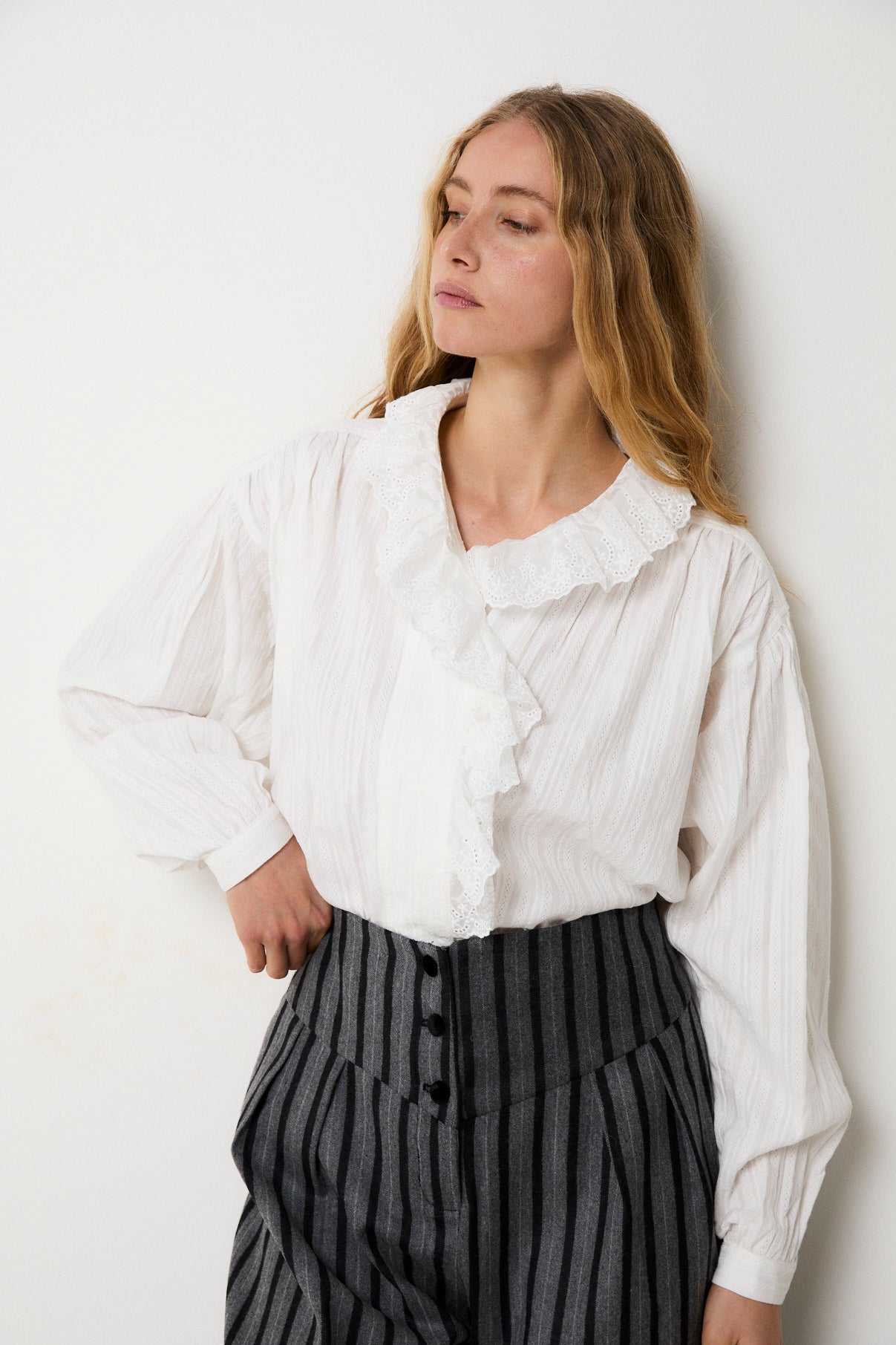 BLUSA MARIBEL TRENCILLA CRUDO