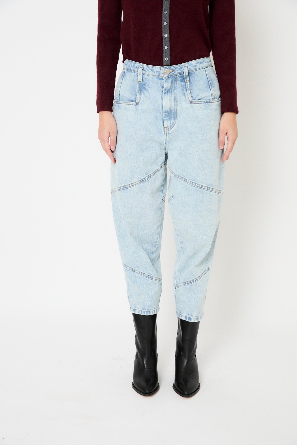 CORTES BLUE BLEACH JEANS