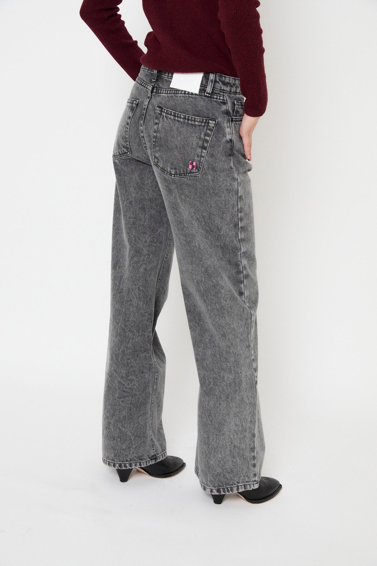 JEANS MONKEY BLEACH GRIS