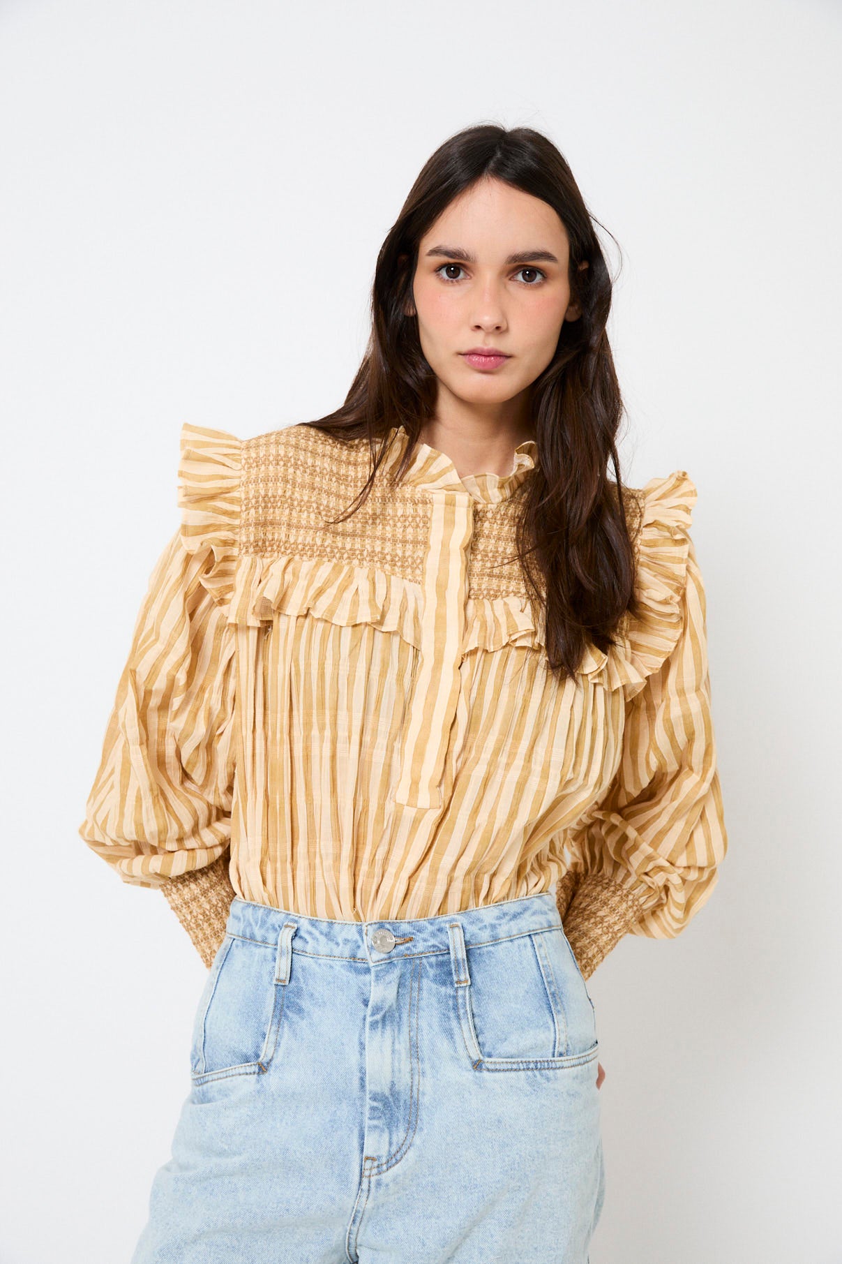 BLUSA CONCHITA NIDO PAJA