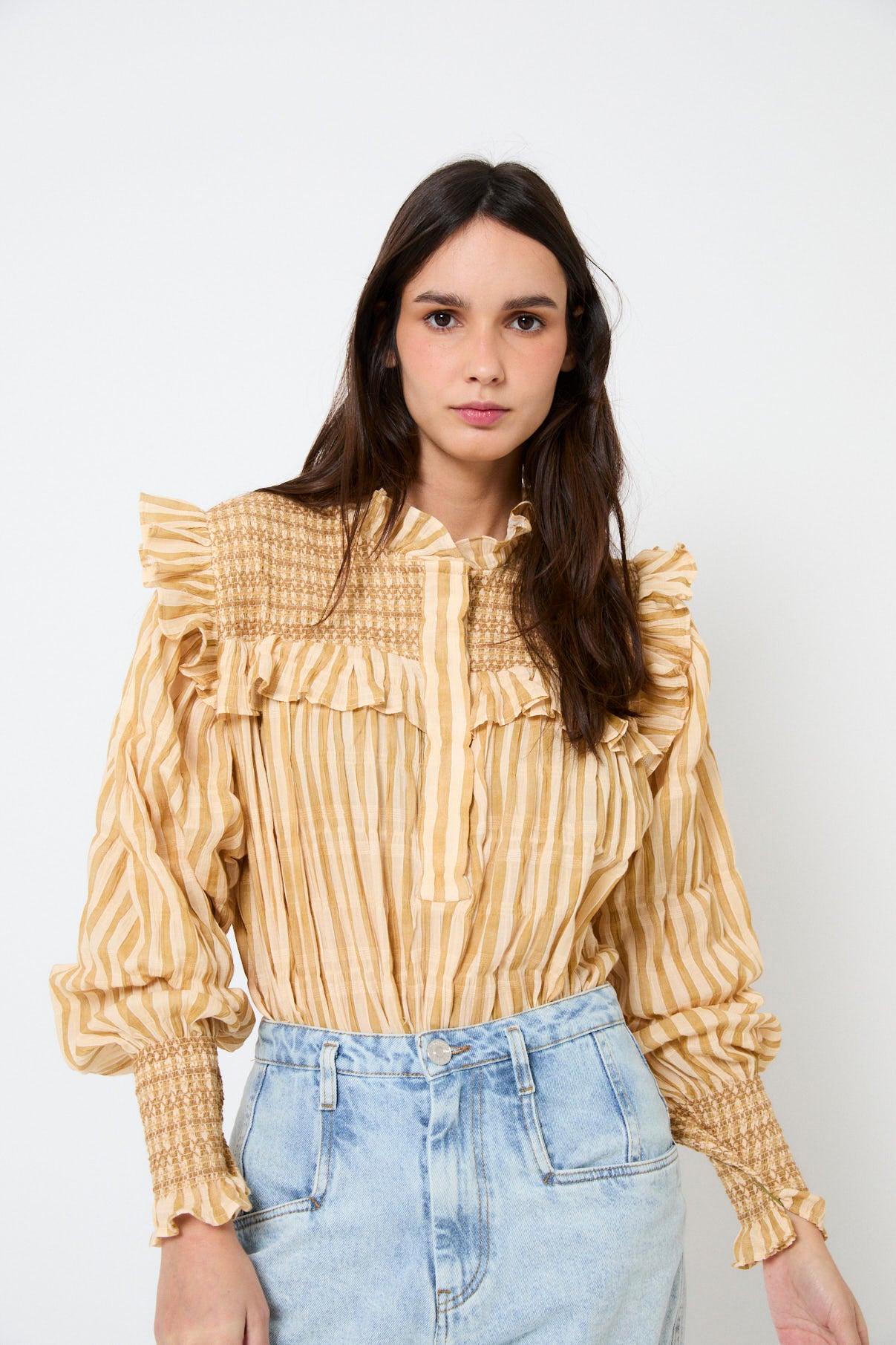 BLUSA CONCHITA NIDO PAJA