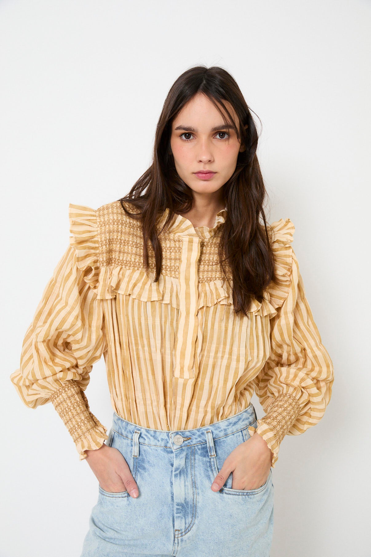 BLUSA CONCHITA NIDO PAJA
