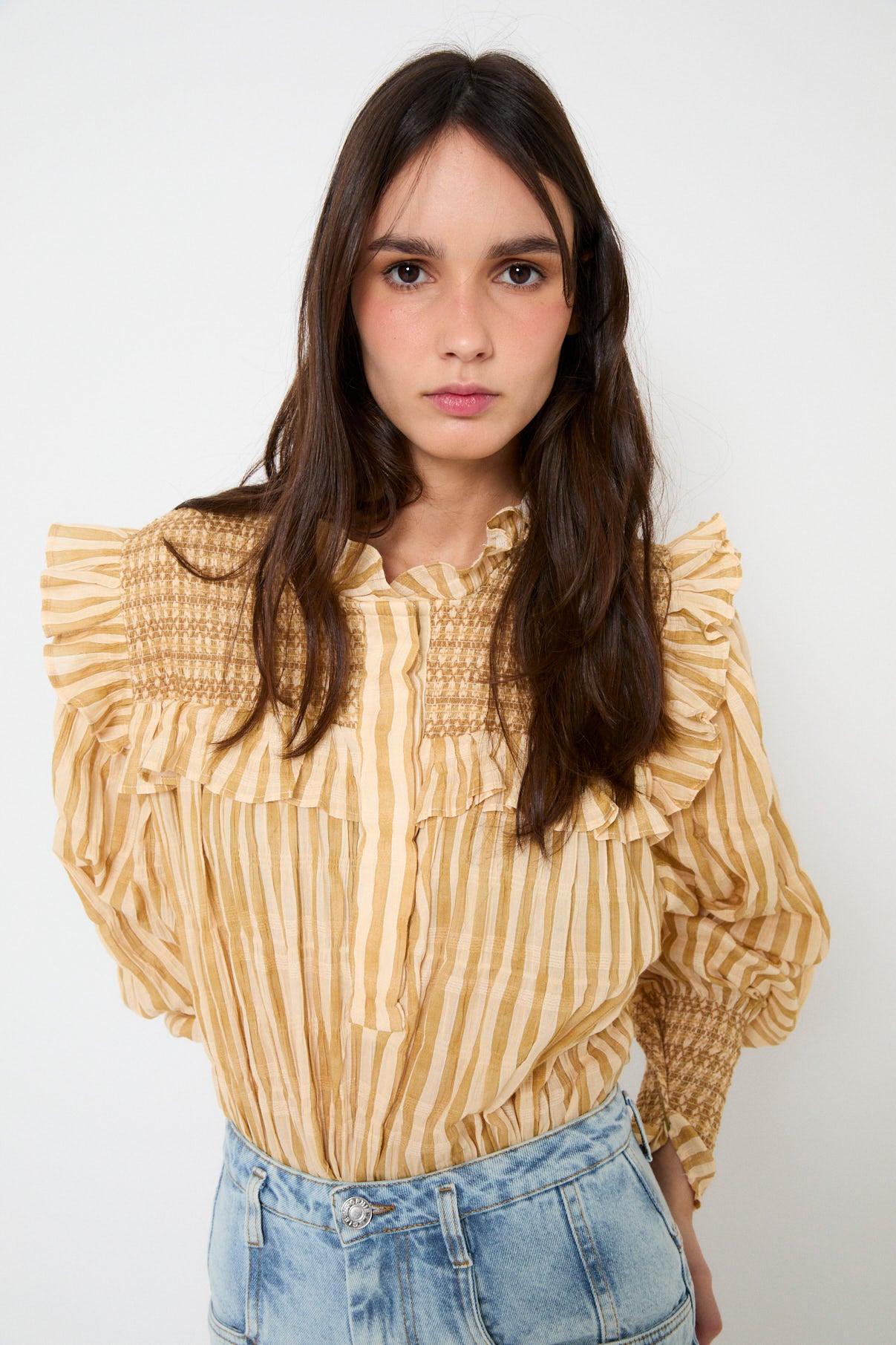 BLUSA CONCHITA NIDO PAJA