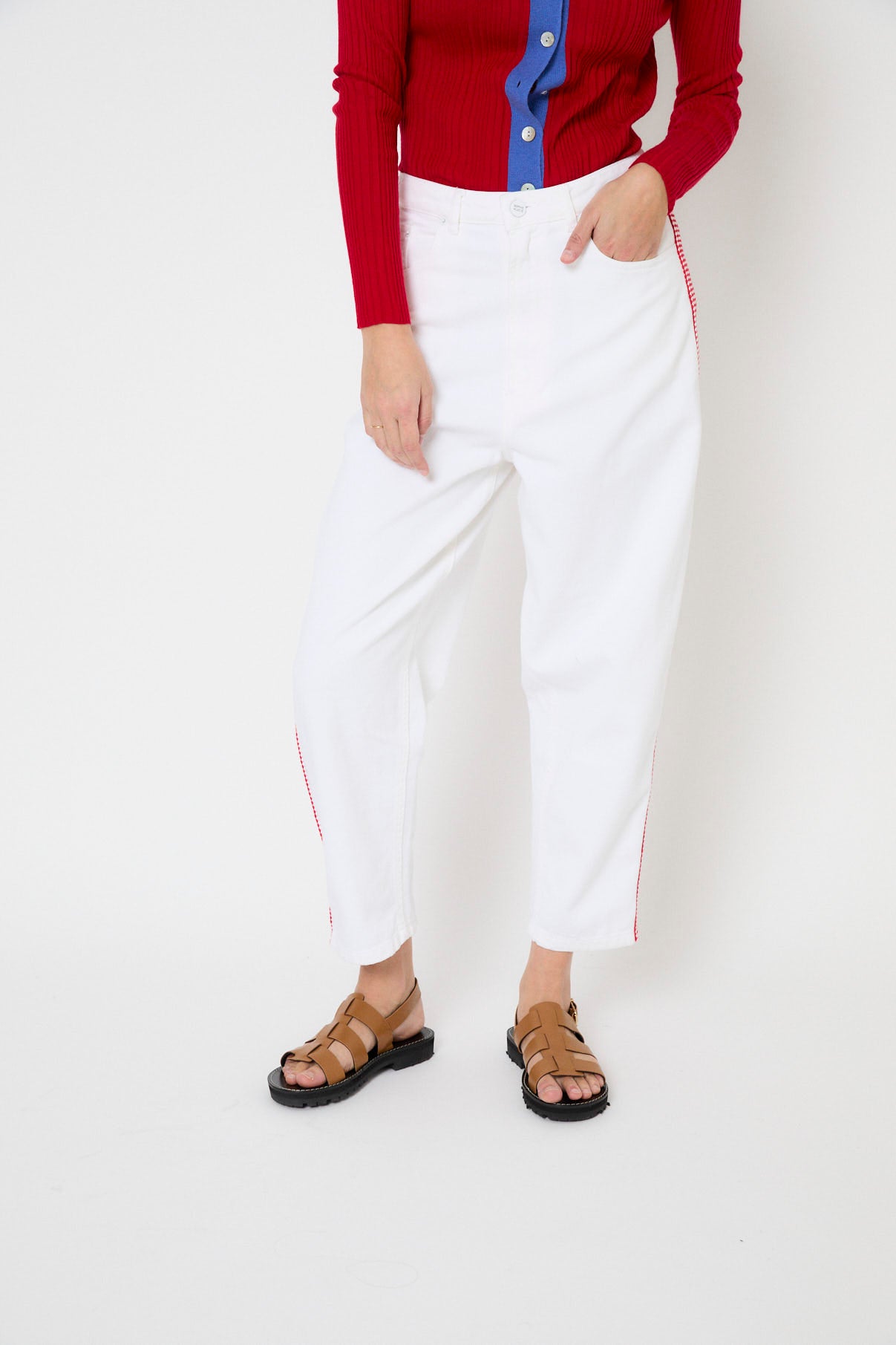 LUCCI PASAMANERIA ECRU JEANS