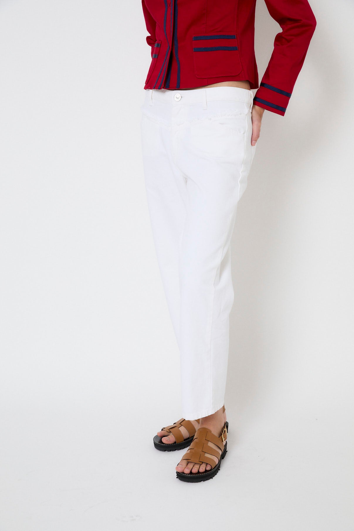 VENICE TWILL ECRU JEANS