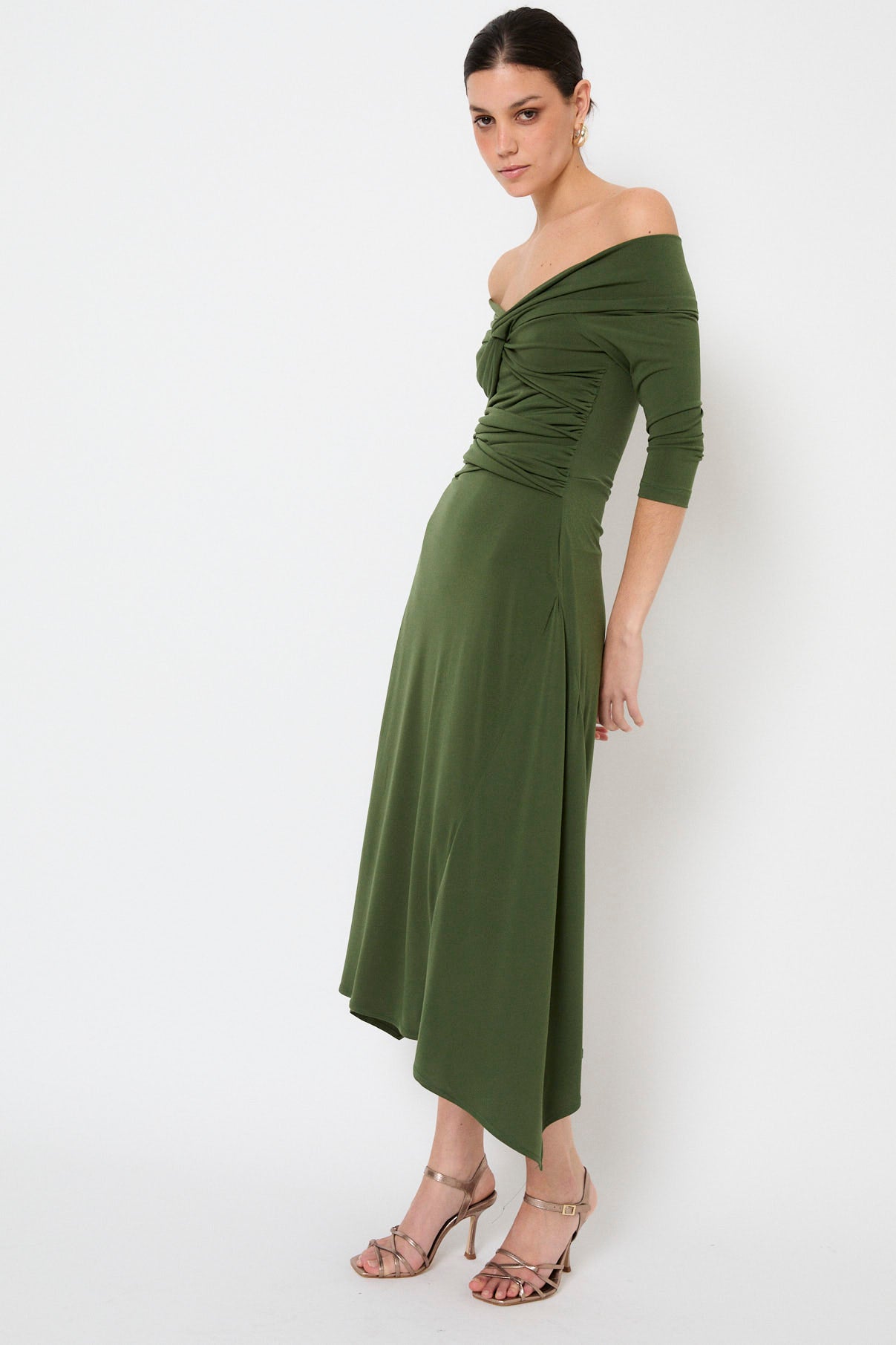 NUDO KNITTED GREEN DRESS