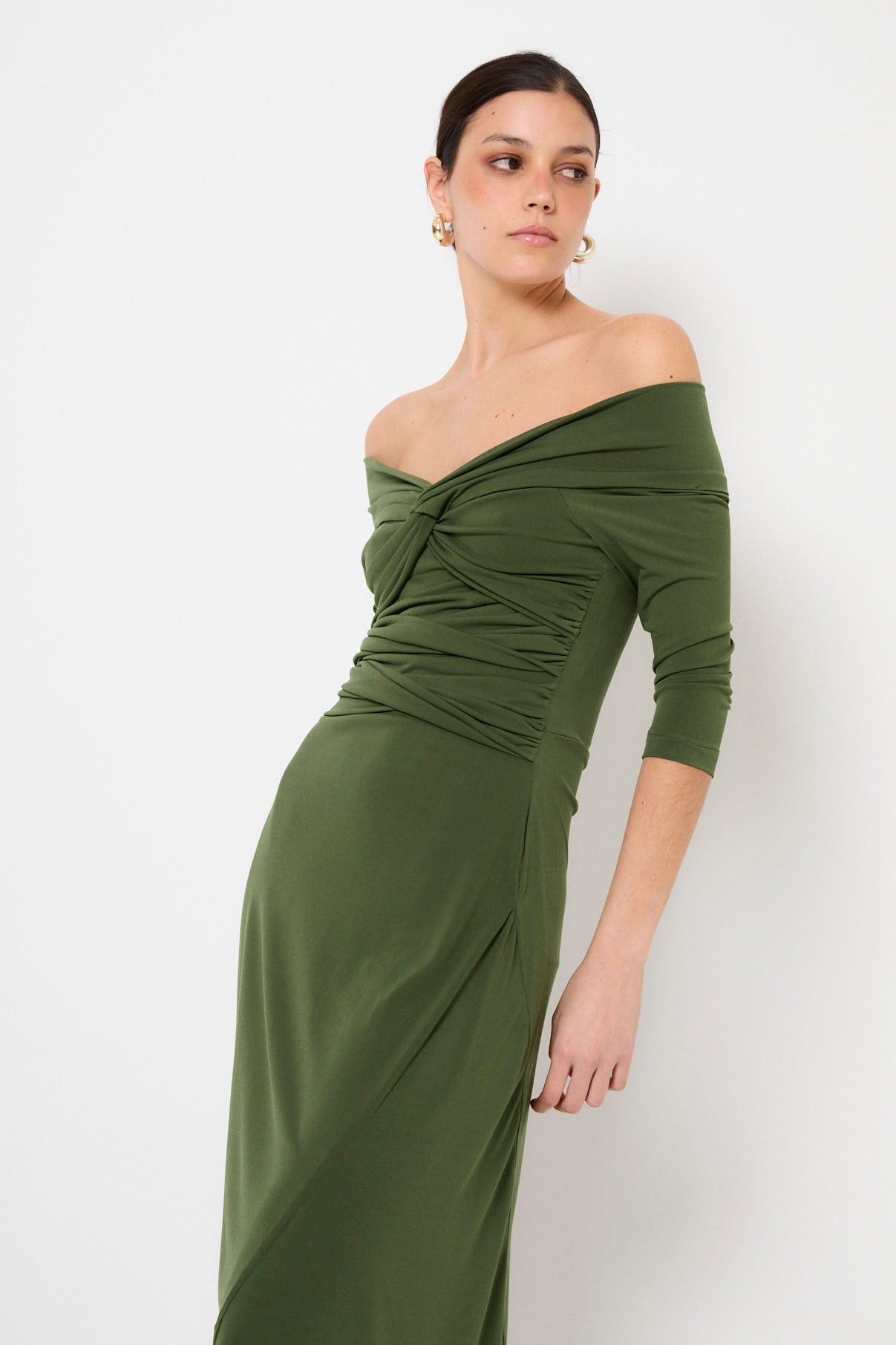 NUDO KNITTED GREEN DRESS