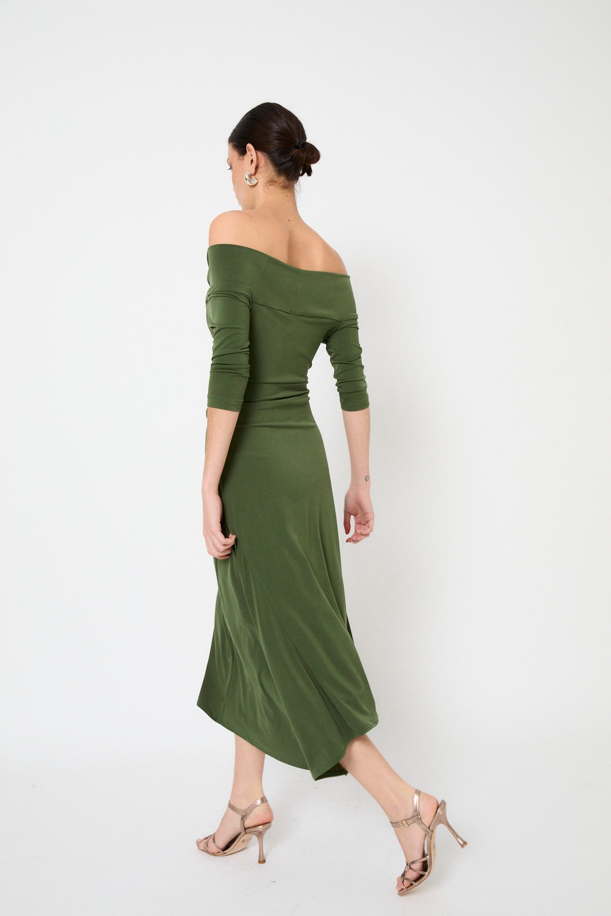 NUDO KNITTED GREEN DRESS
