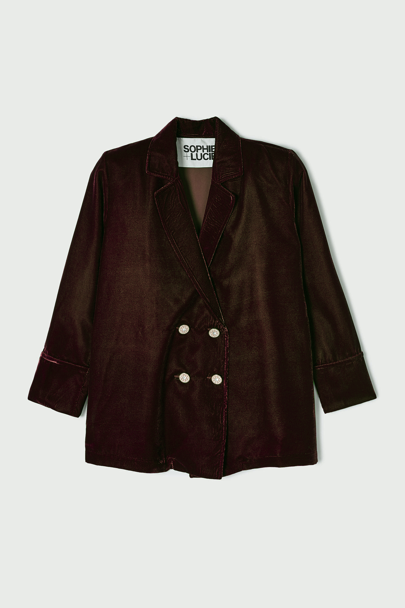 CHAQUETA ICON VELVET MARRON