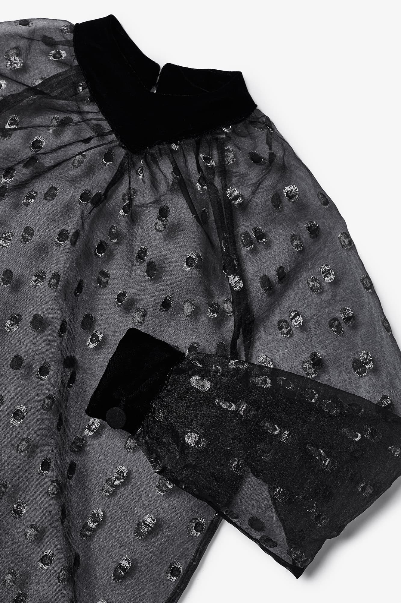 LALI PLUMETI SILVER BLOUSE