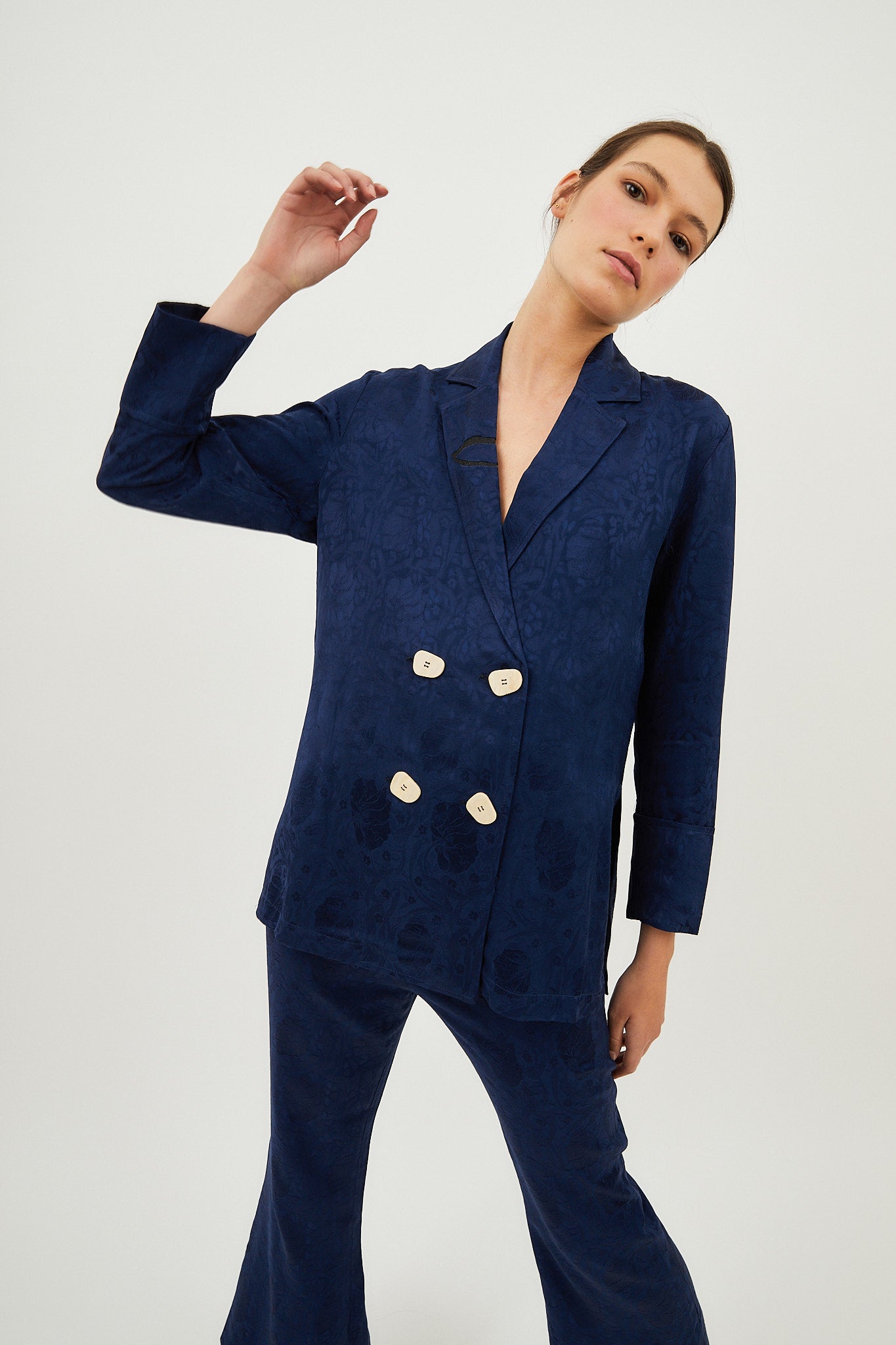 CHAQUETA BOTONES RETRO MARINO