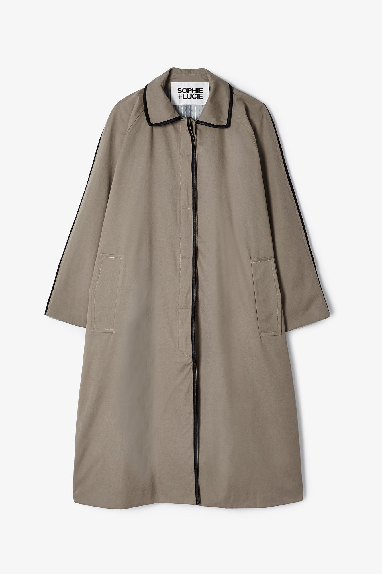 MACKINTOSH RIVETE OVER RAIN TAUPE