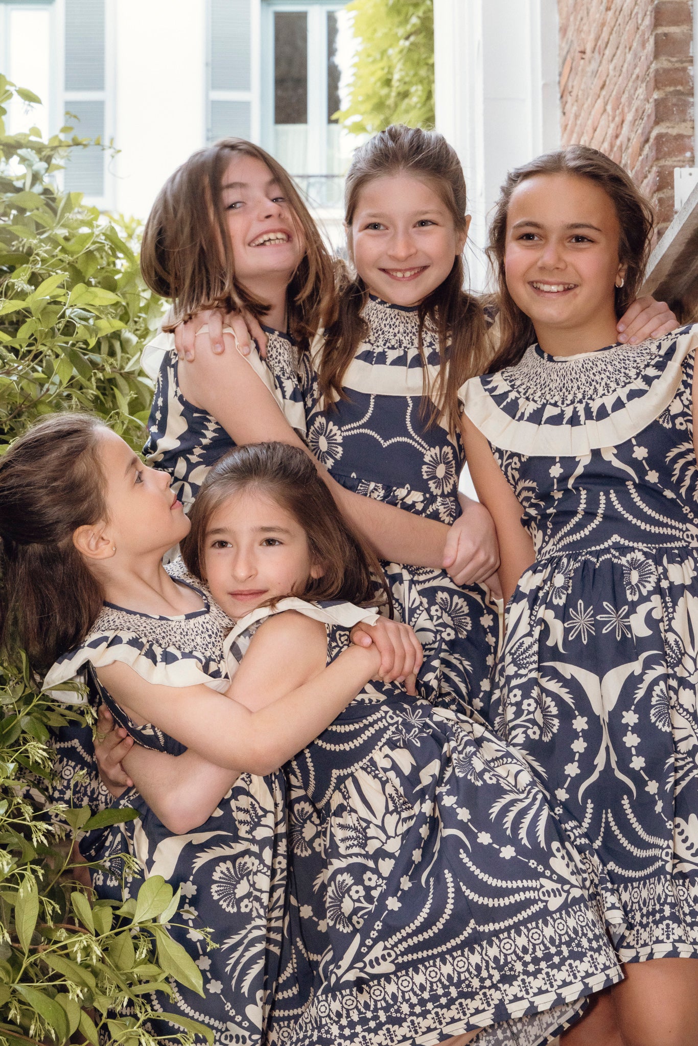 VESTIDO NIÑA SMOCK BOBO ITALIA MARINO