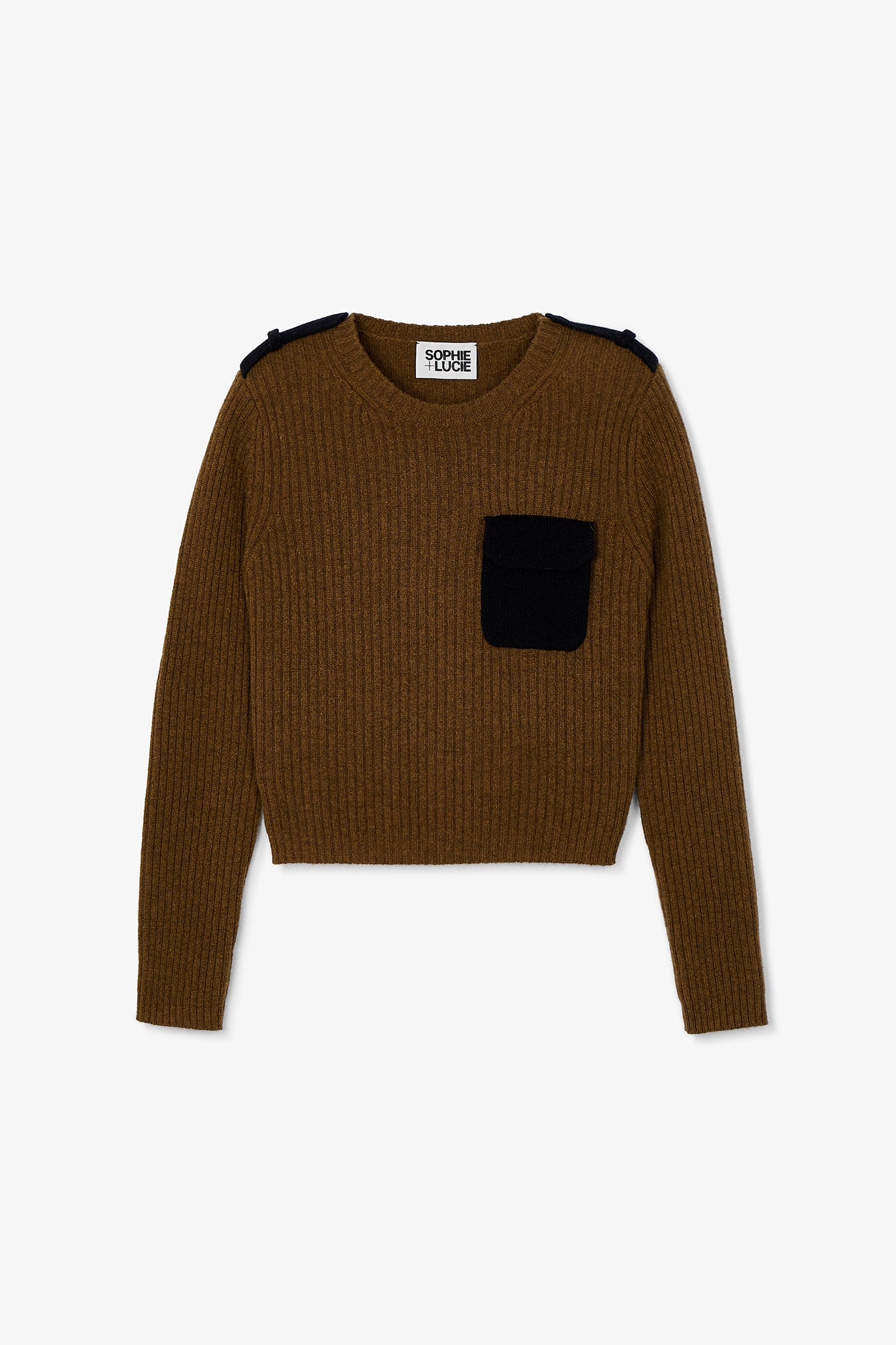 JERSEY MILITAR PUNTO MARRON