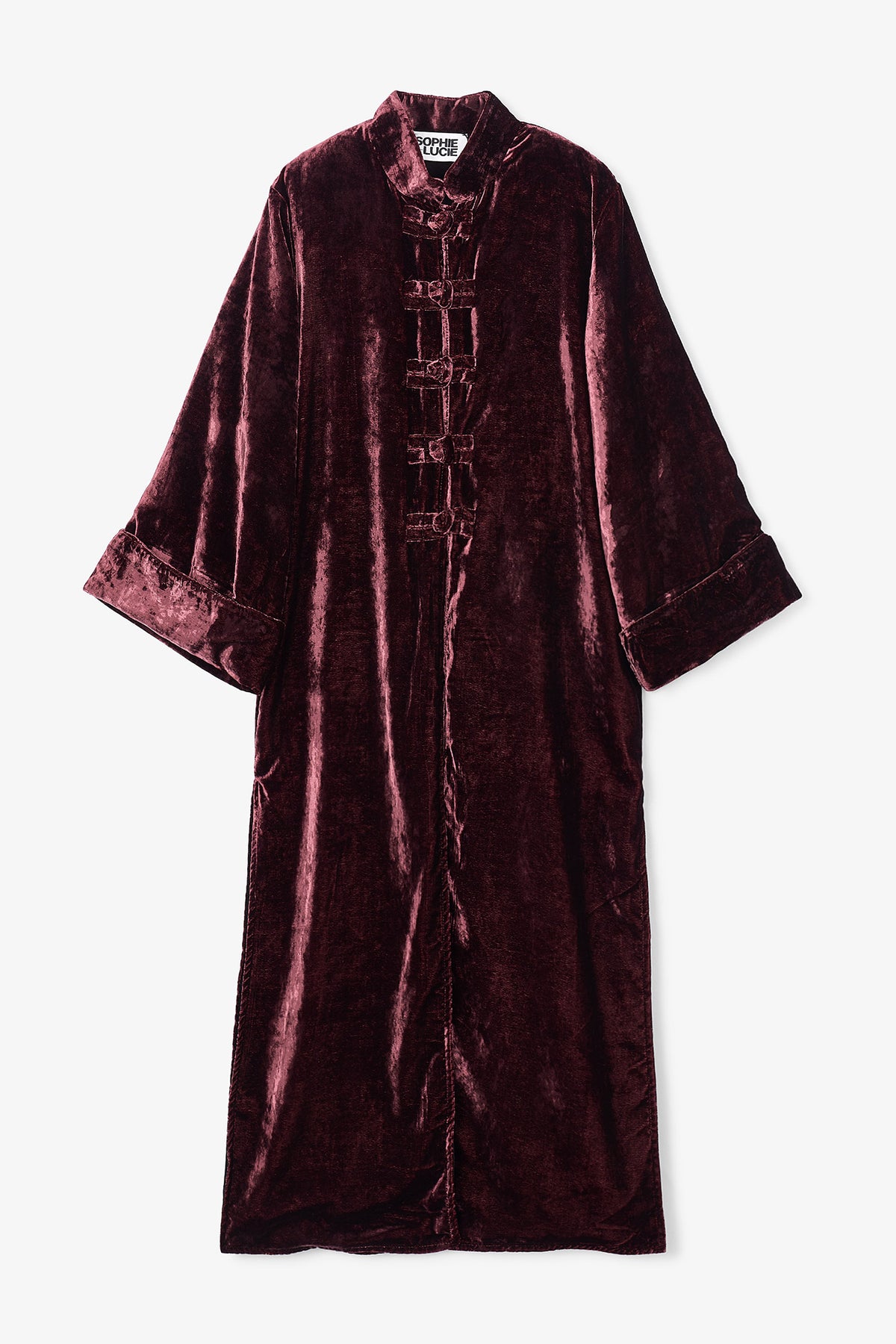 JAPON VELVET BURGUNDY COAT