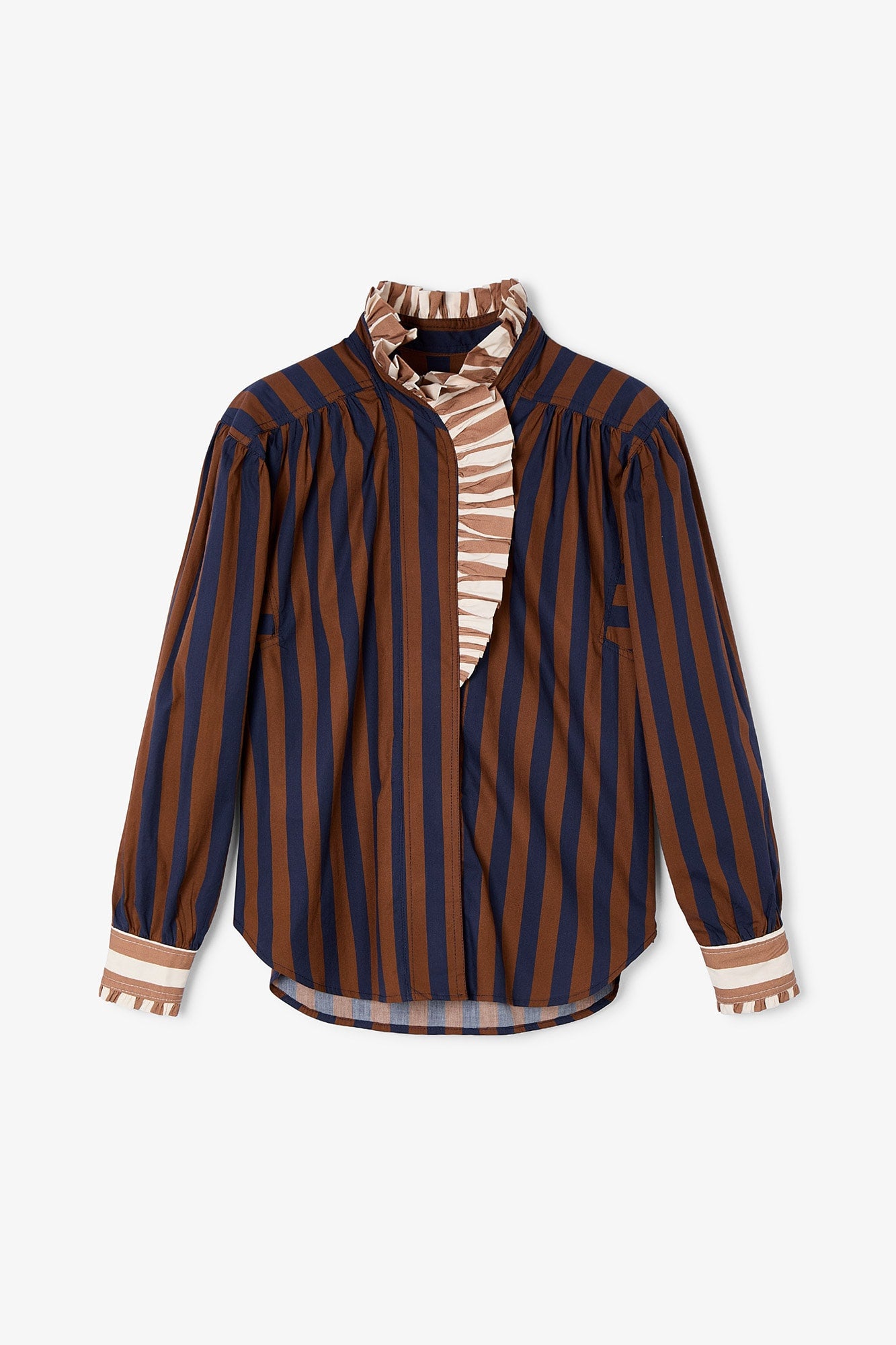 MARIBEL BICOLOUR STRIPED BLOUSE