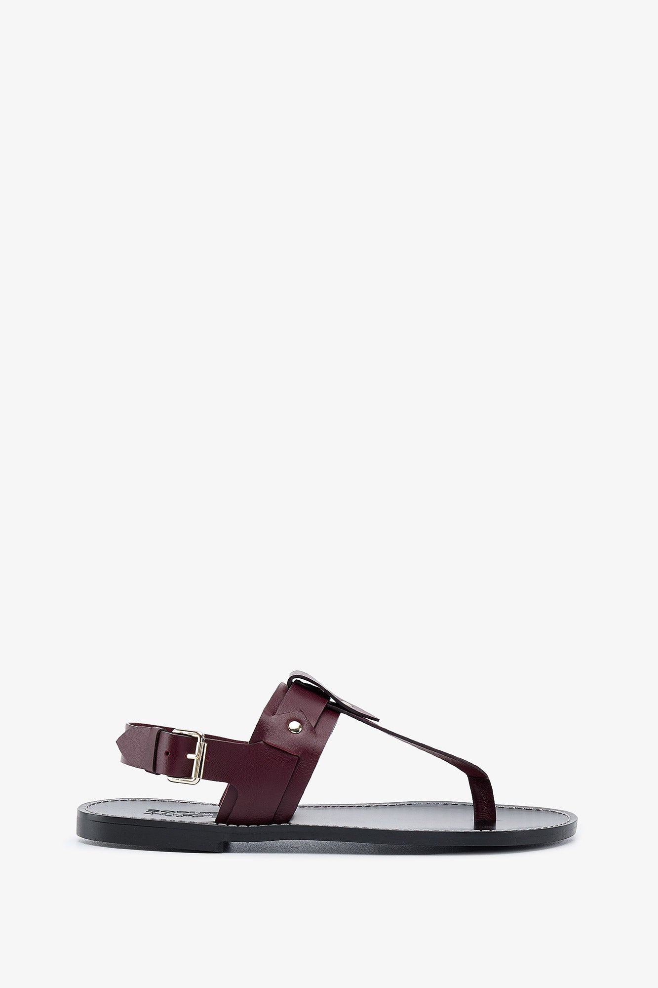 SANDALIA CATALINA PIEL BURGUNDY