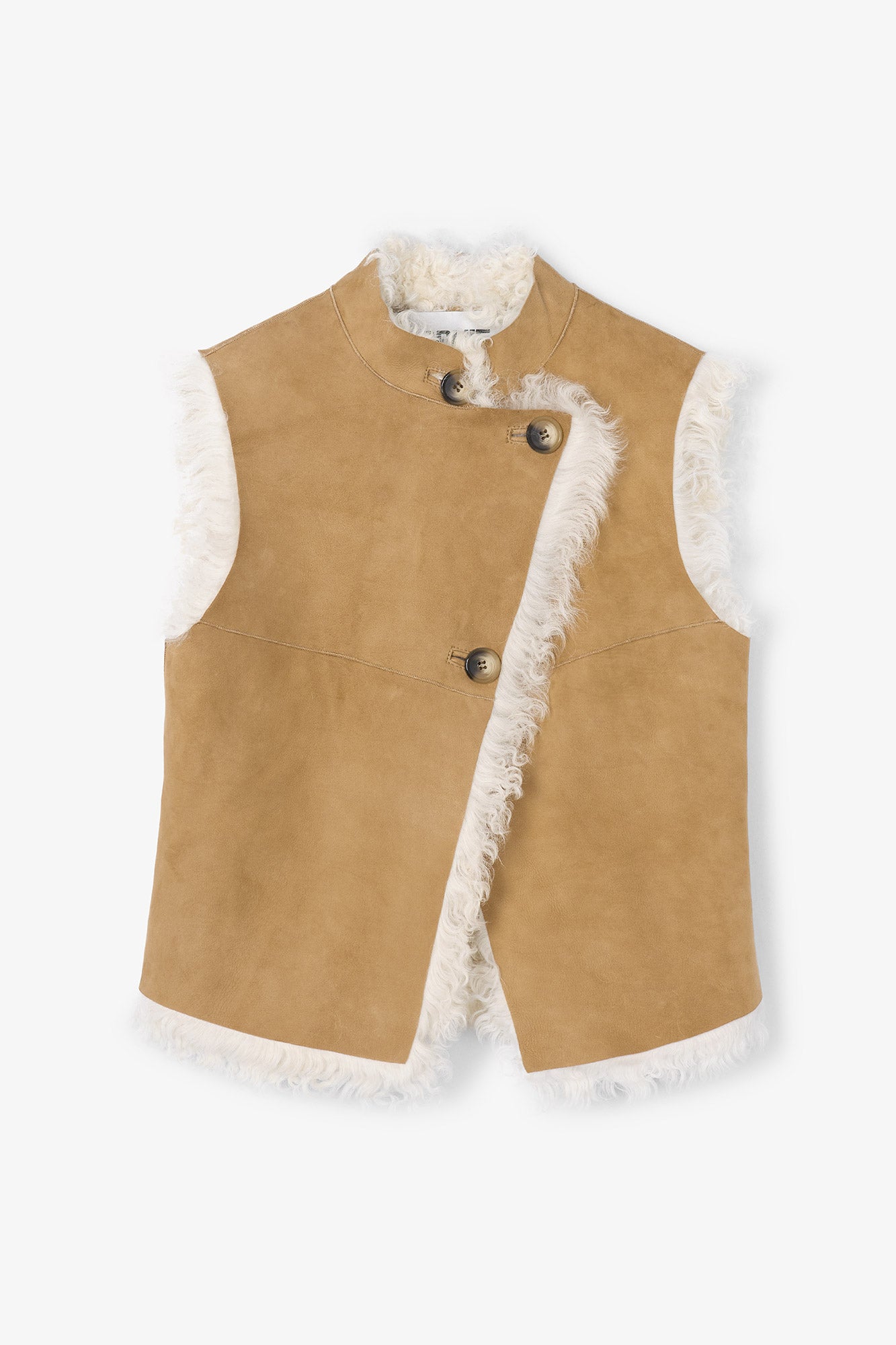 WOODY CAMEL SUEDE VEST