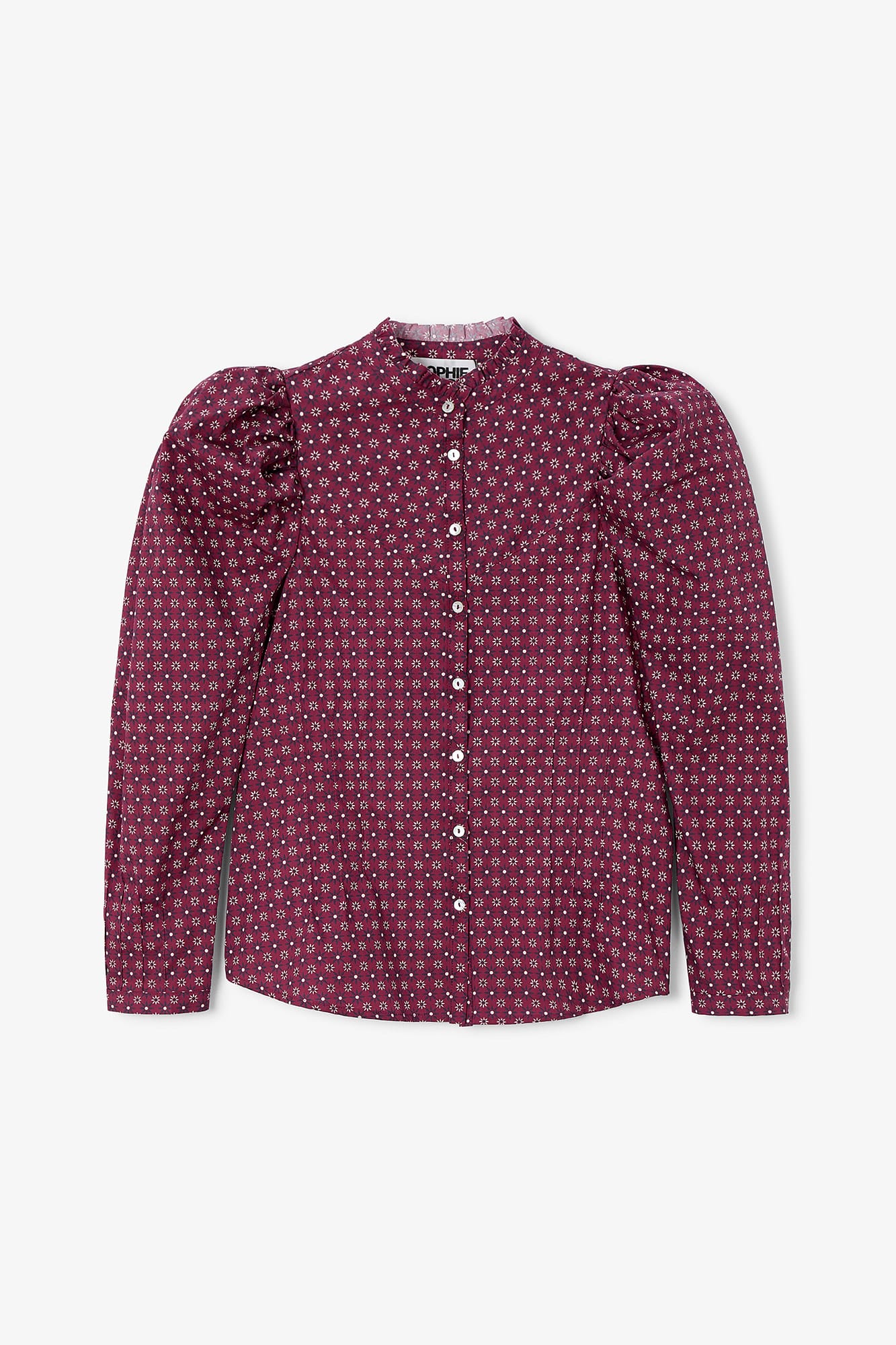 BLUSA KATE CORBATERO BURGUNDY