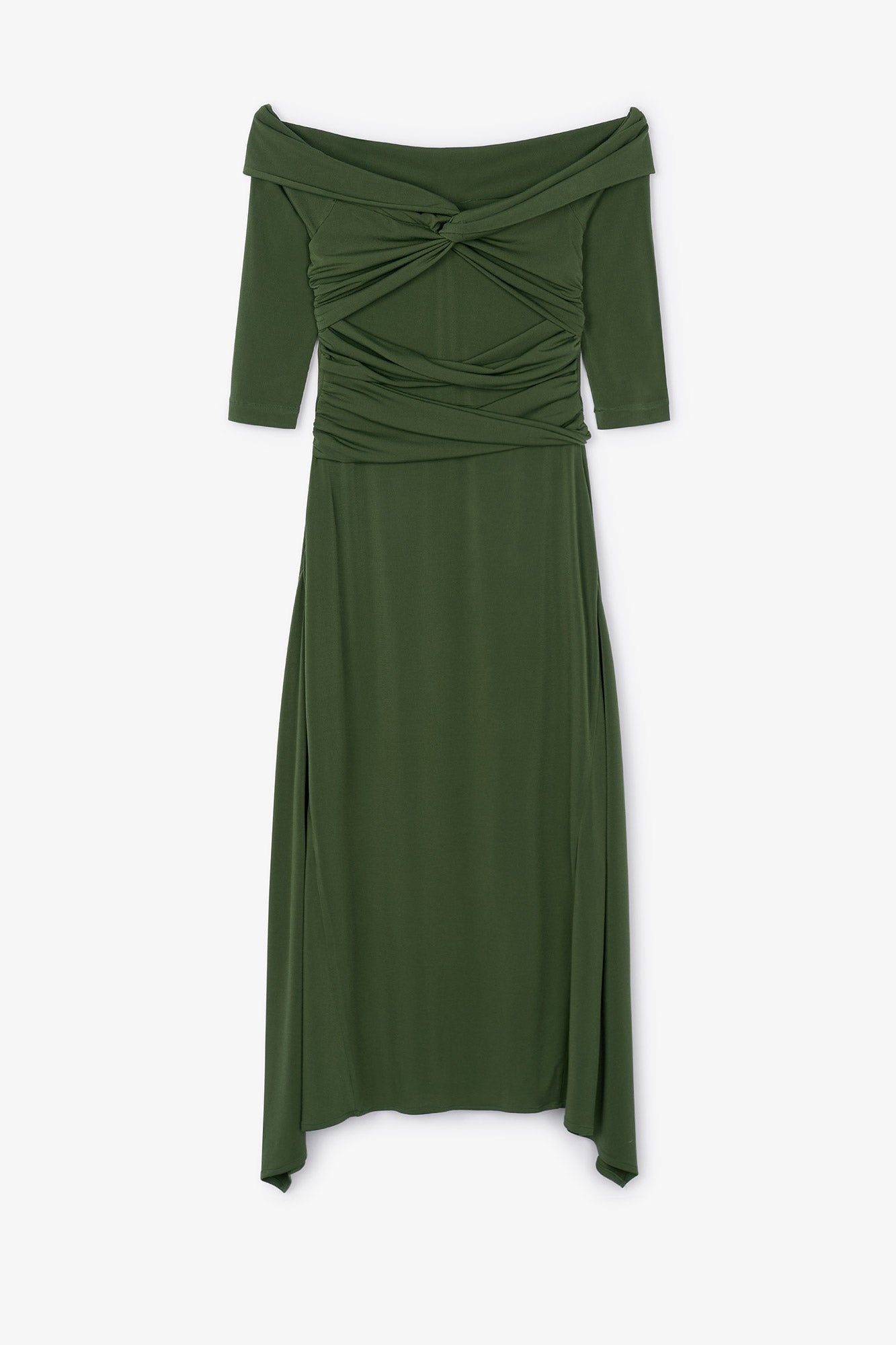 NUDO KNITTED GREEN DRESS
