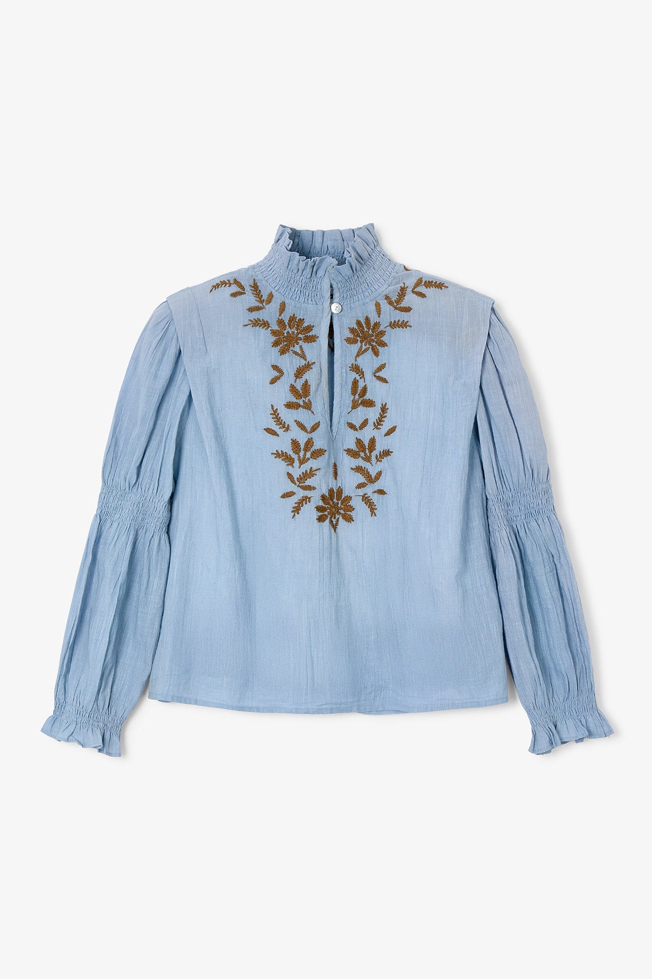 BLUSA LUPE EMBROIDERY AZUL