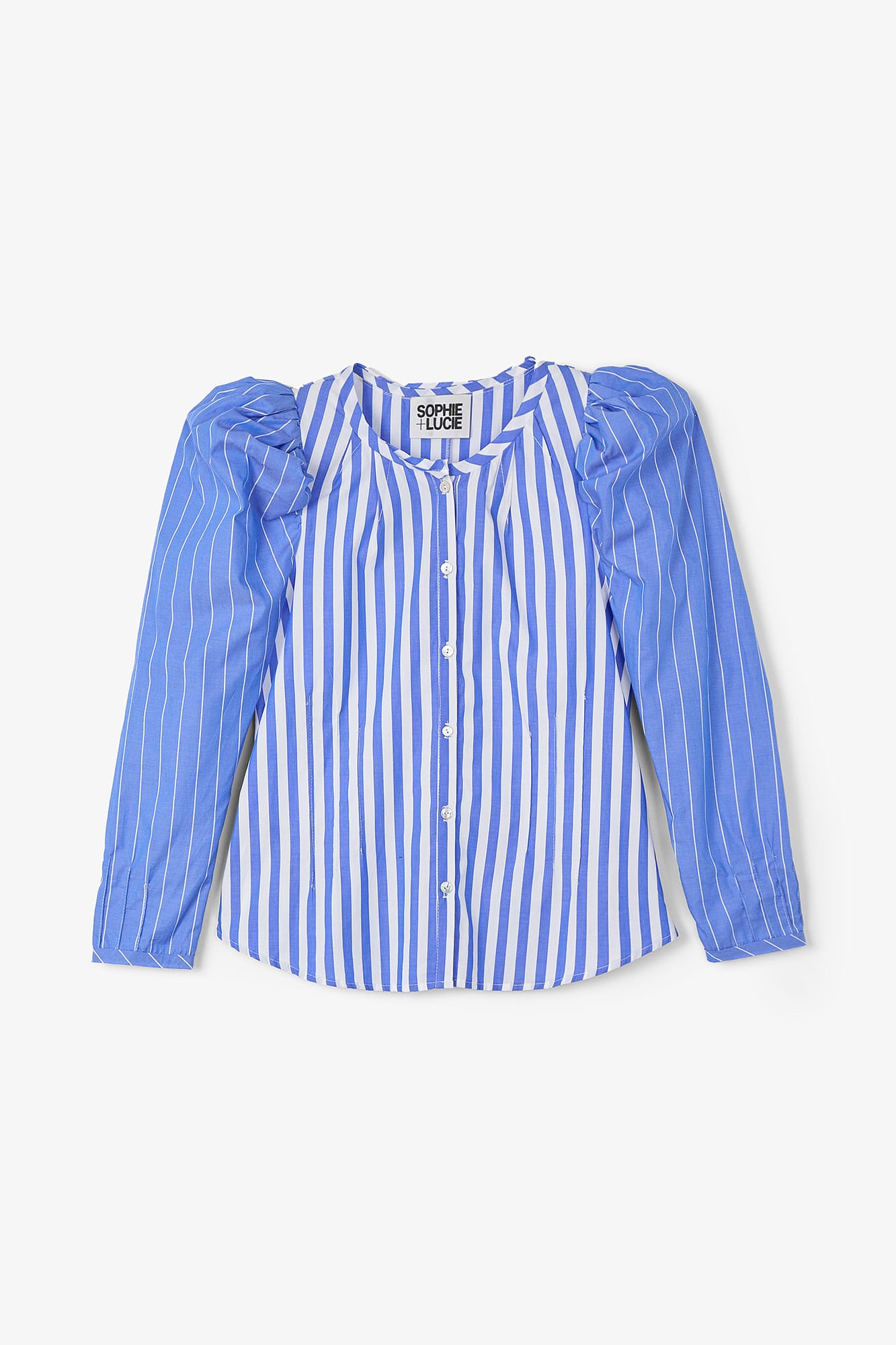 BLOUSE À RAYURES BLEU