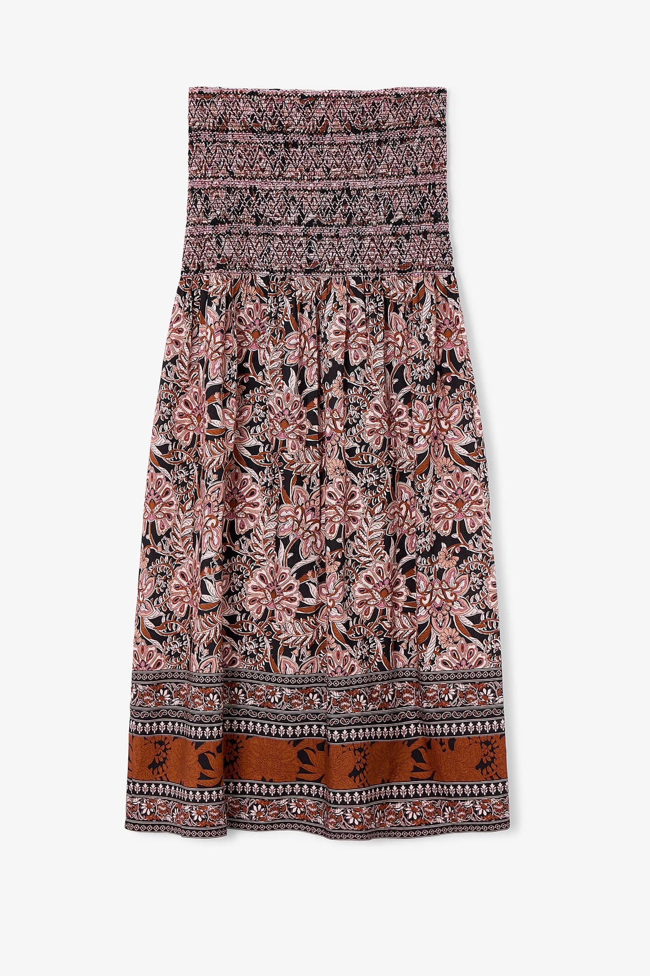 FALDA NIDO GRECA CAMEL