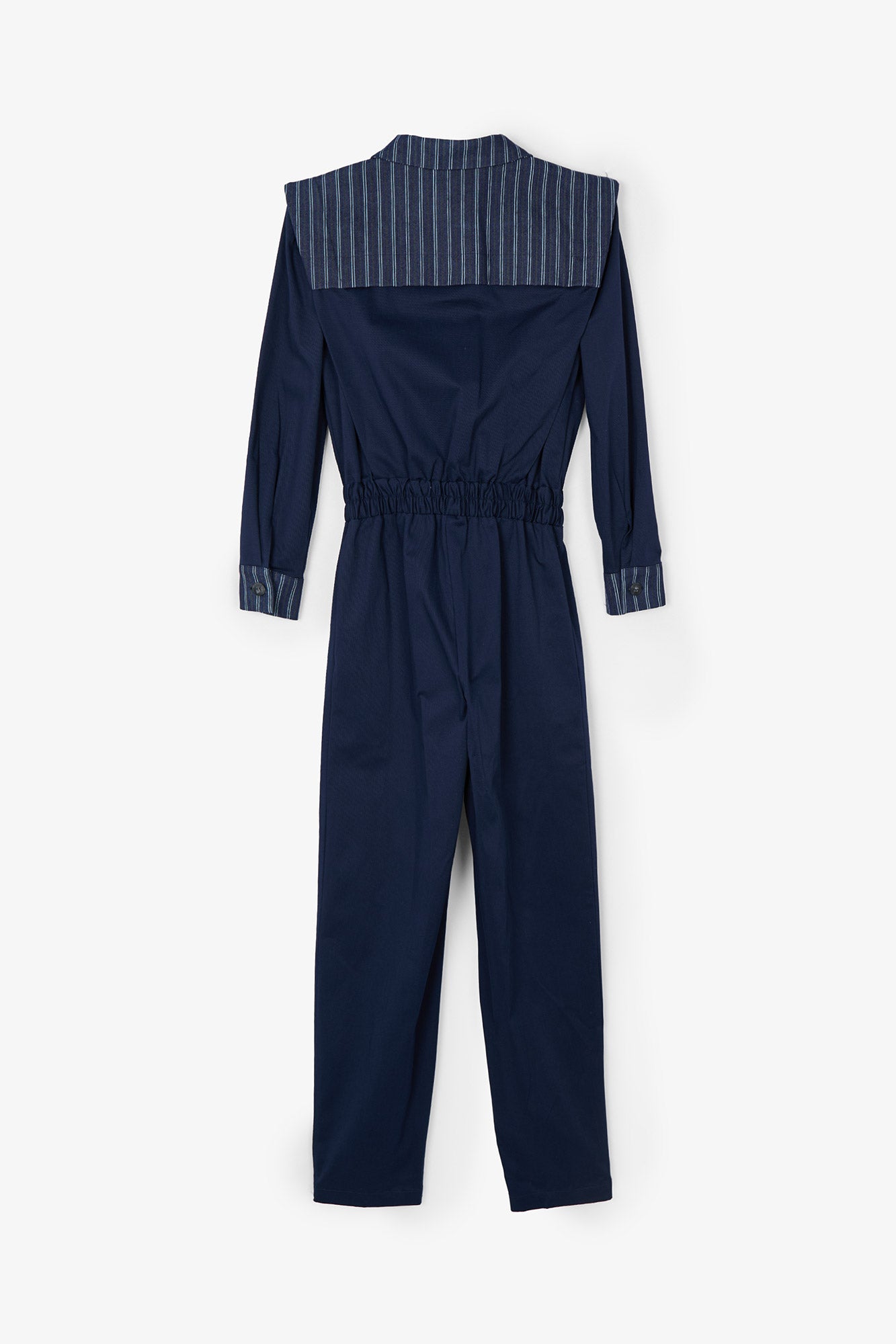 FONTI DENIM STRIPE BLUE JUMPSUIT