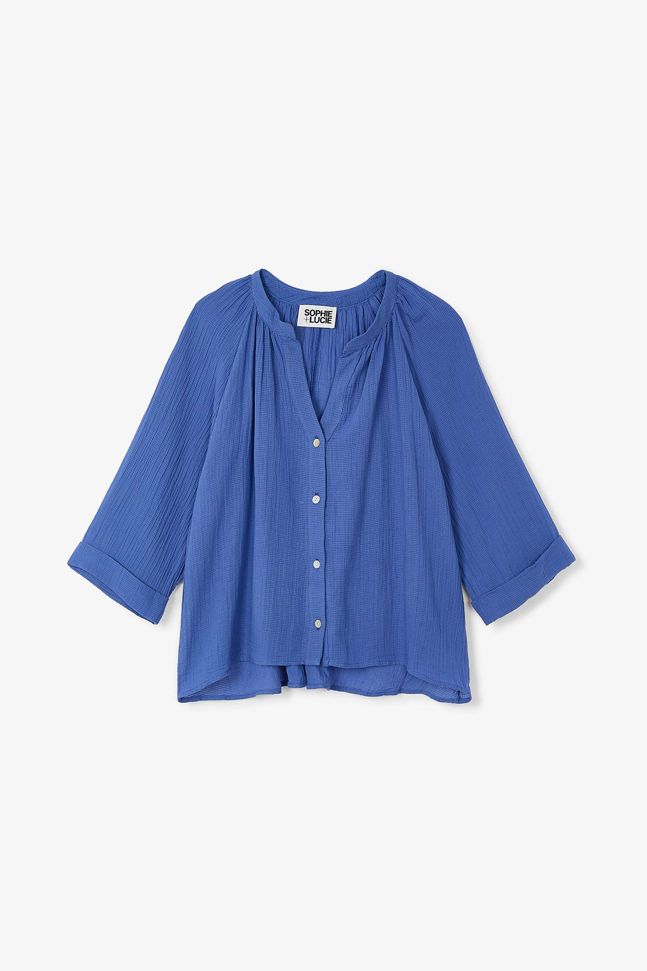 BLUSA MOLLI ARRUGUILLA AZUL